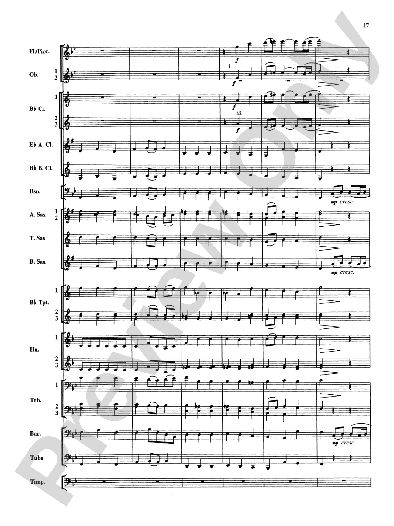 Christmas Music from Bach: Concert Band Conductor Score & Parts