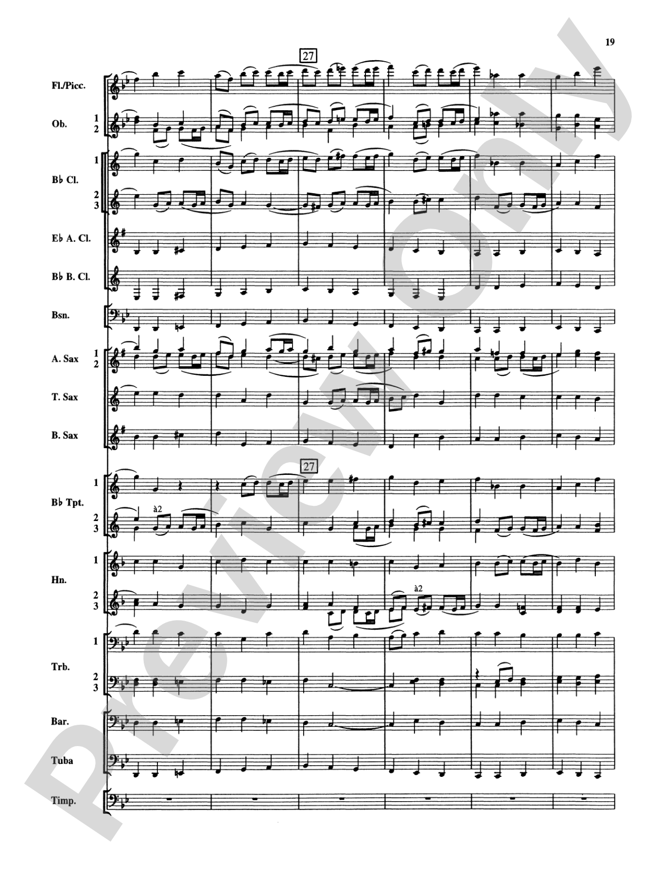 Christmas Music from Bach: Concert Band Conductor Score & Parts