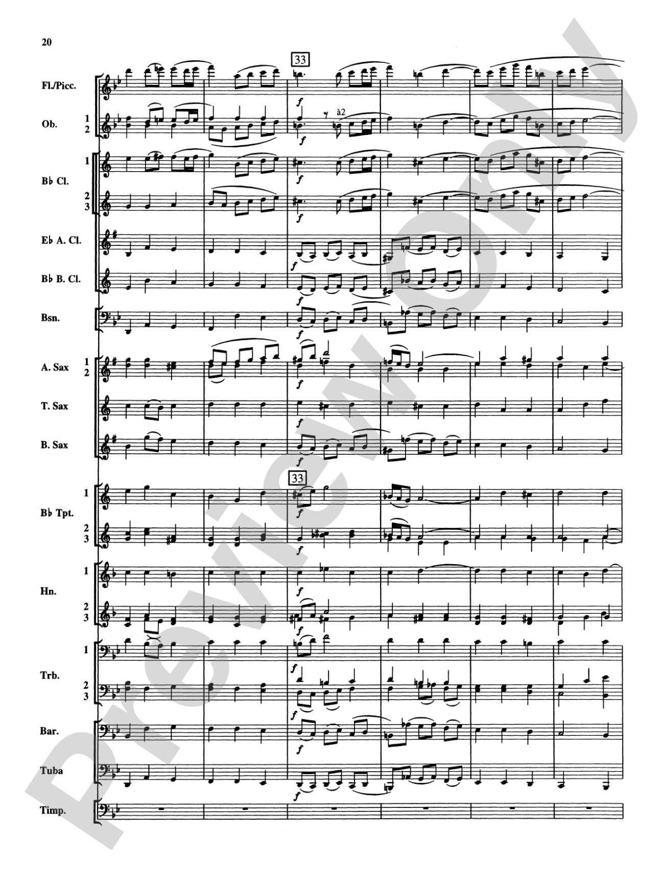 Christmas Music from Bach: Concert Band Conductor Score & Parts