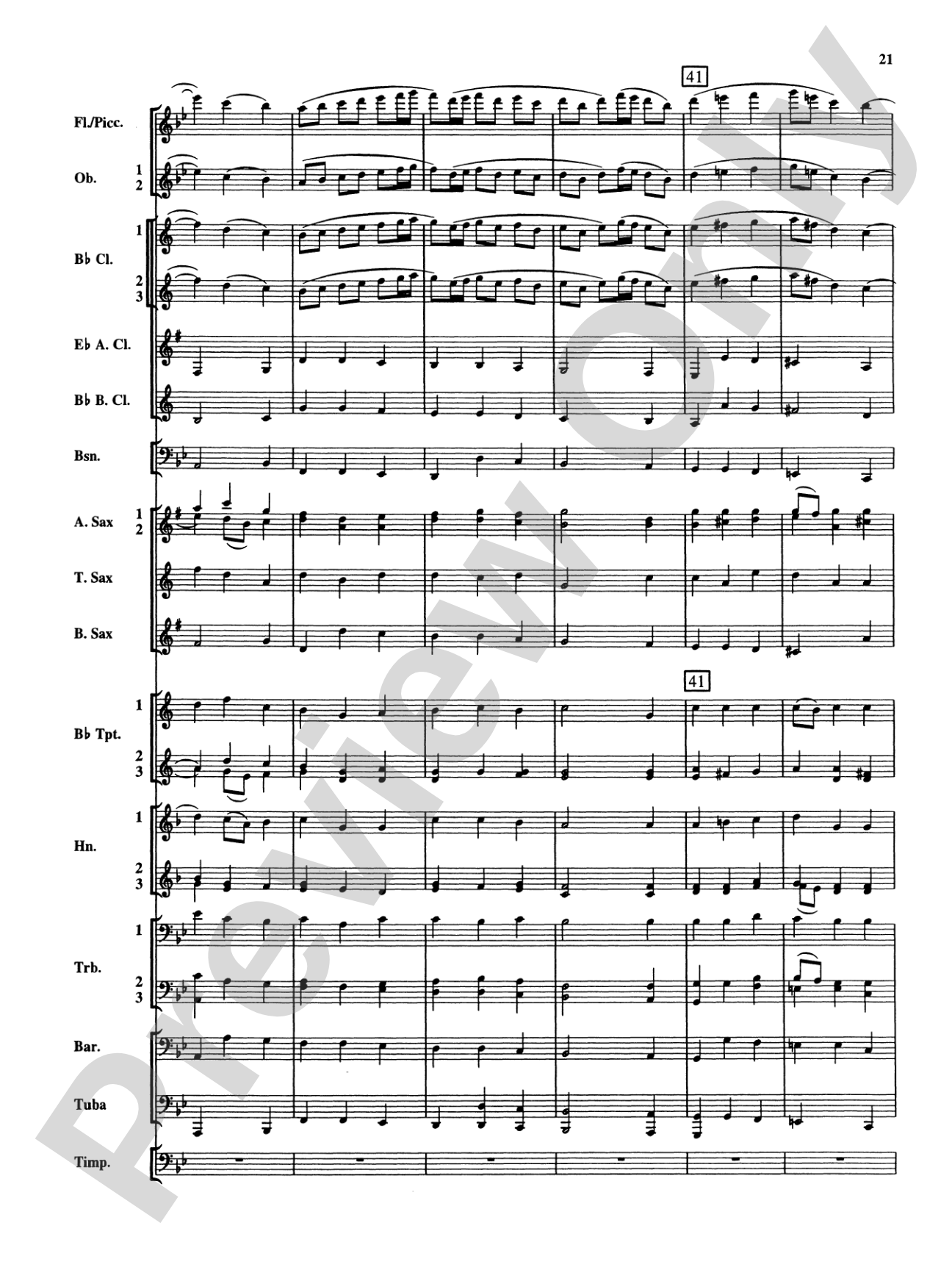 Christmas Music from Bach: Concert Band Conductor Score & Parts