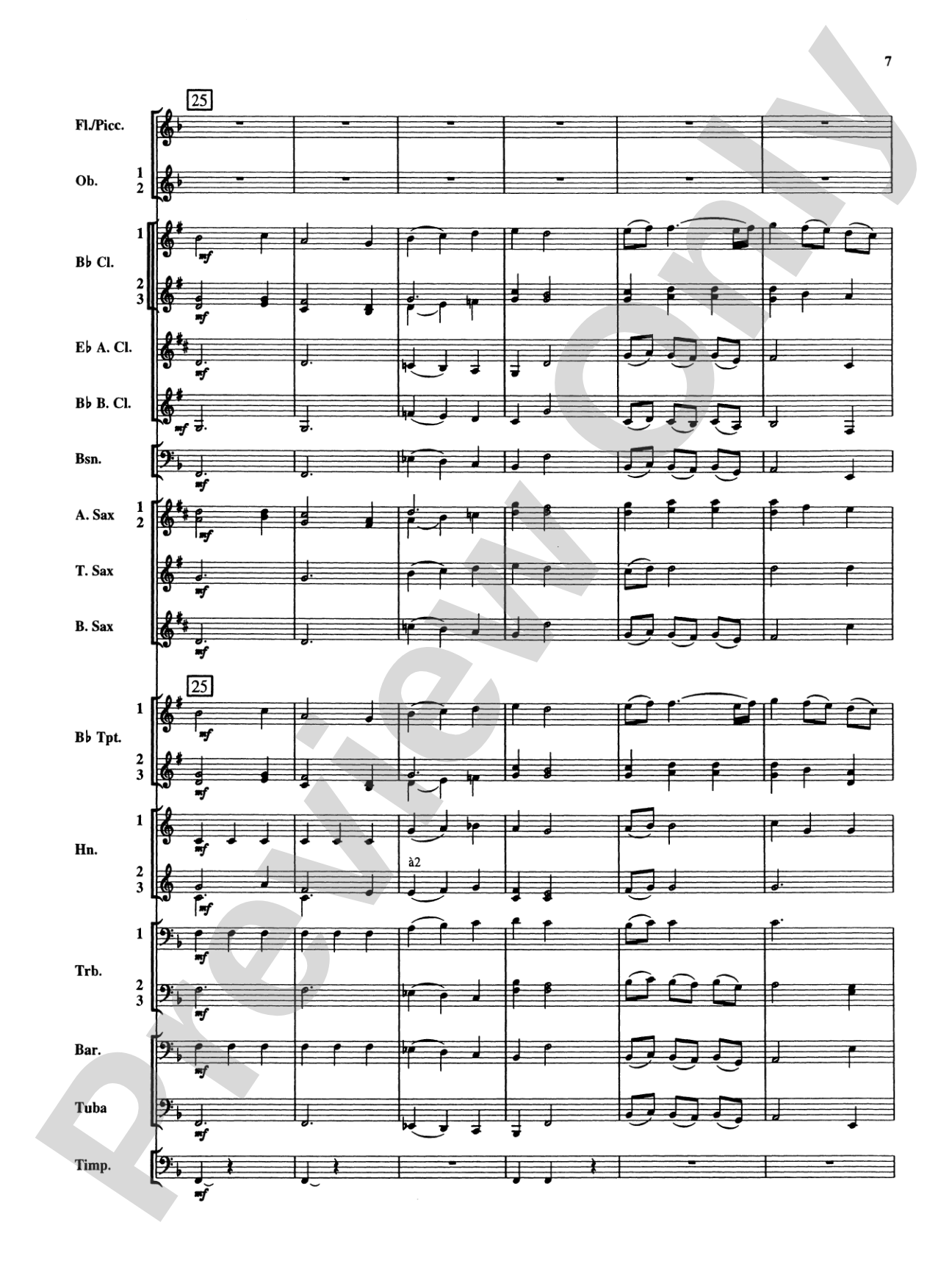Christmas Music from Bach: Concert Band Conductor Score & Parts