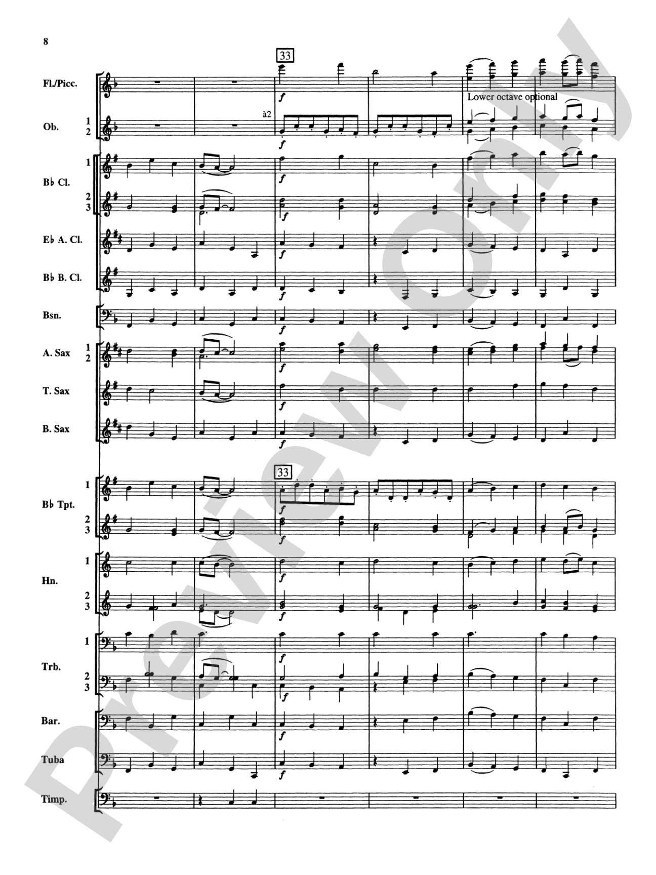 Christmas Music from Bach: Concert Band Conductor Score & Parts