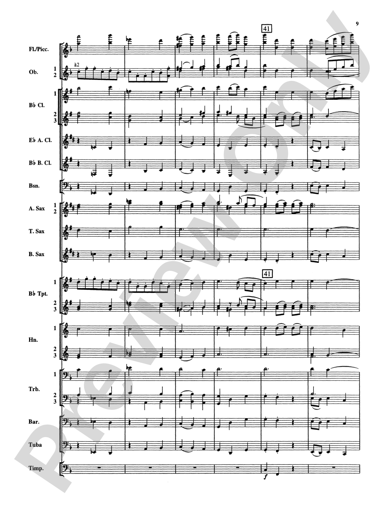Christmas Music from Bach: Concert Band Conductor Score & Parts