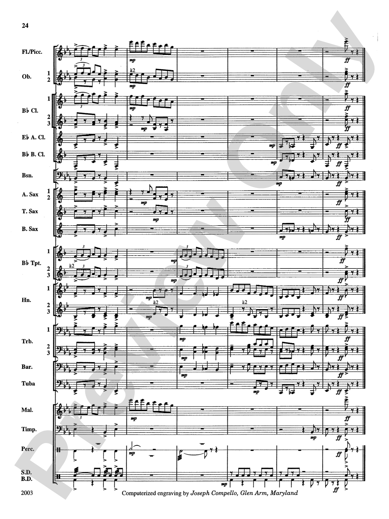 A Percy Grainger Suite: Concert Band Conductor Score & Parts