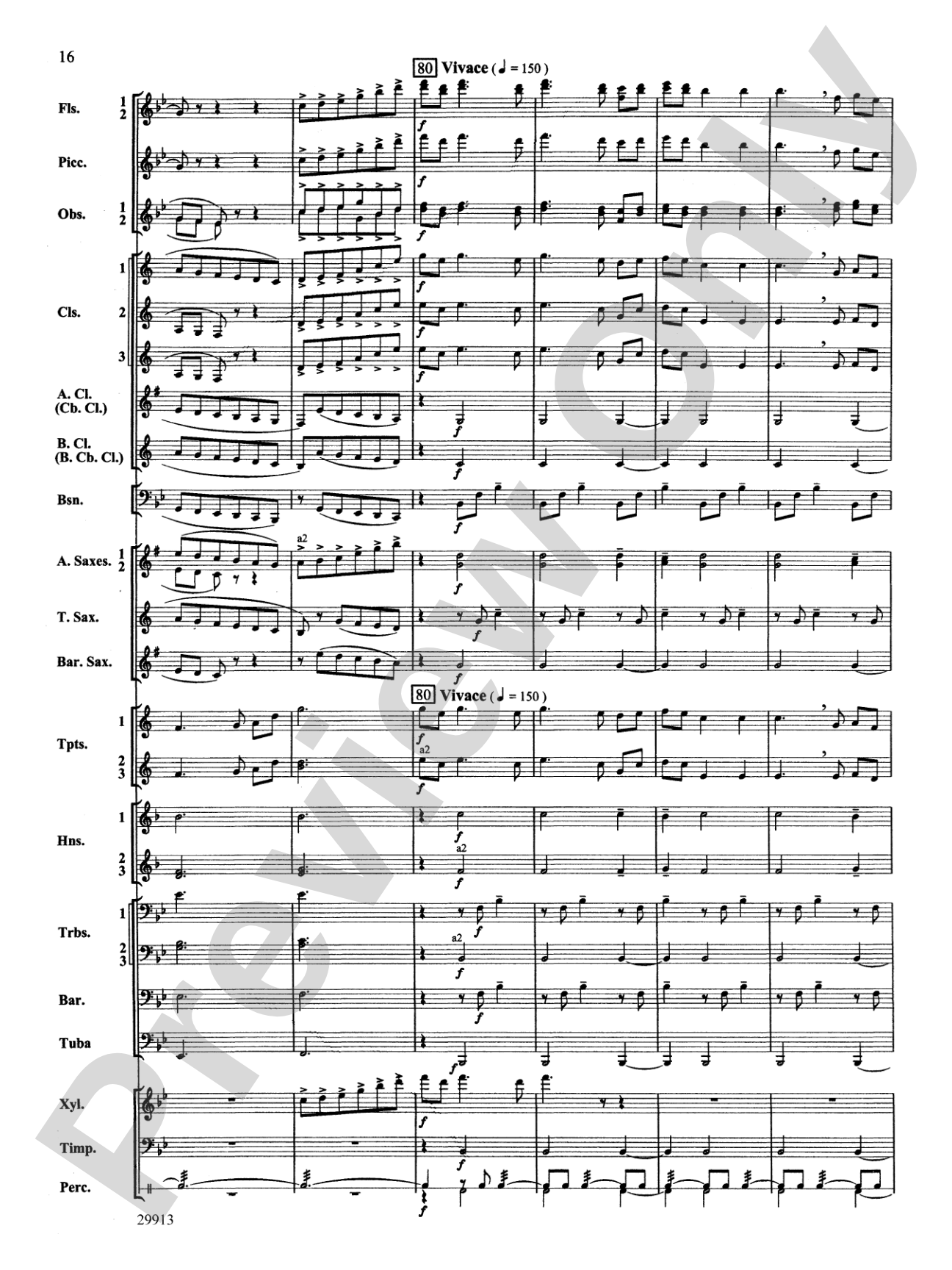 Two Songs Without Words: Concert Band Conductor Score & Parts