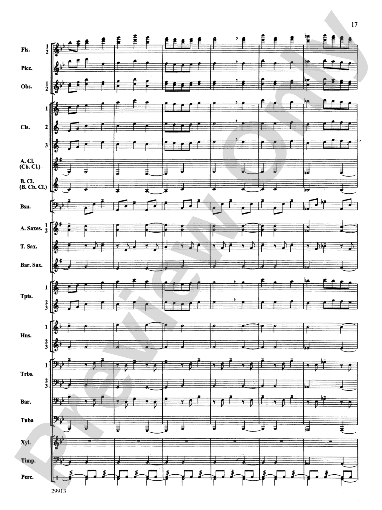 Two Songs Without Words: Concert Band Conductor Score & Parts