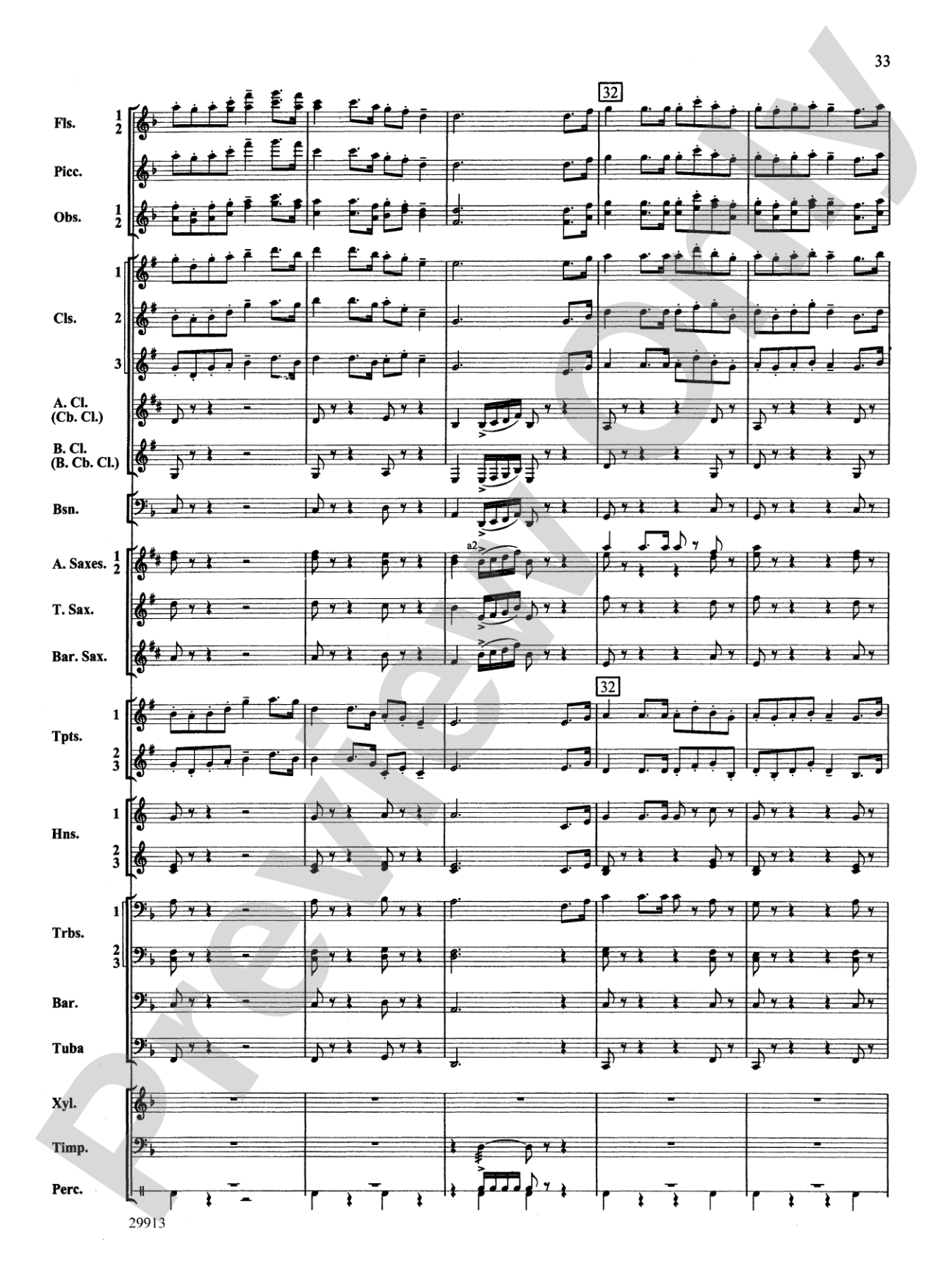 Two Songs Without Words: Concert Band Conductor Score & Parts