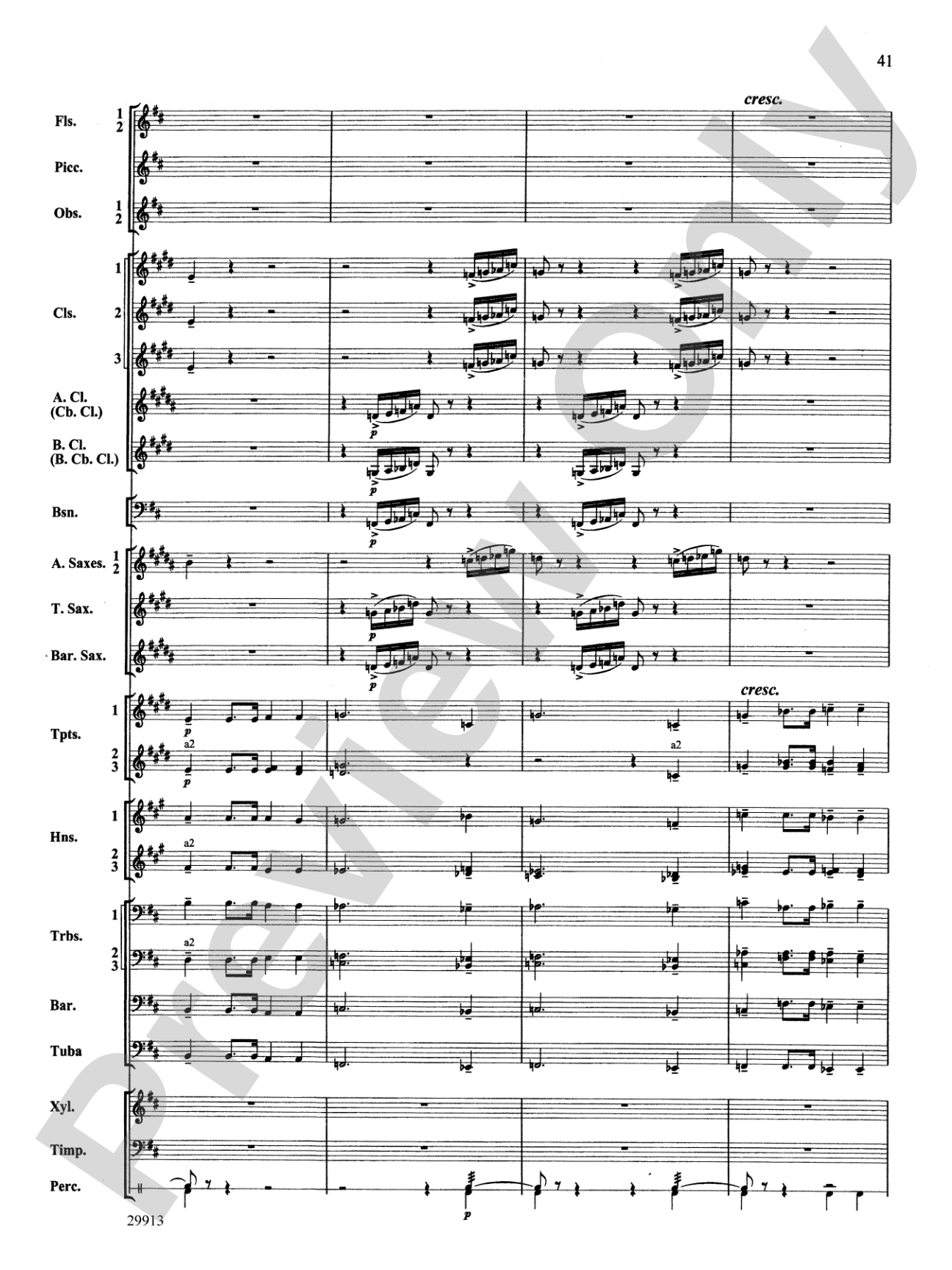 Two Songs Without Words: Concert Band Conductor Score & Parts