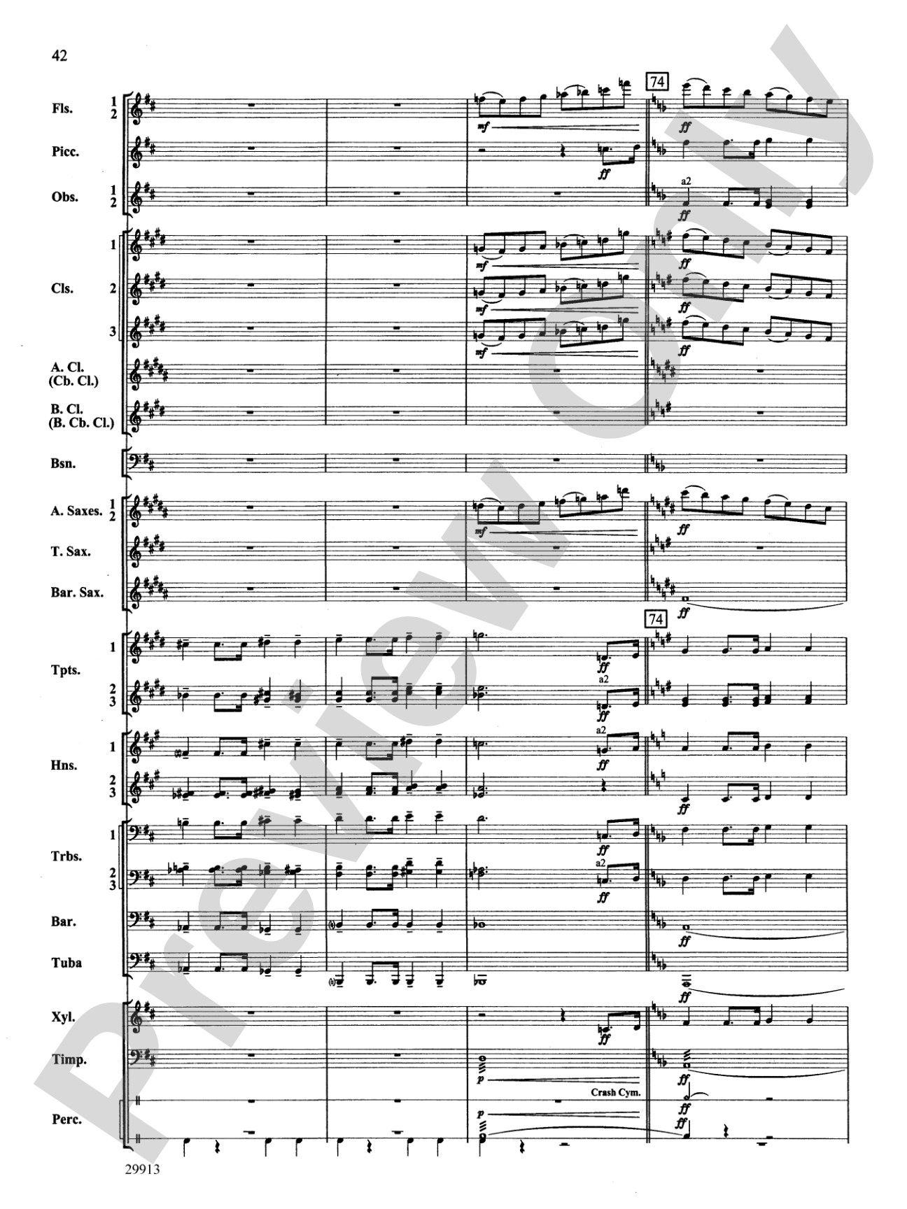 Two Songs Without Words: Concert Band Conductor Score & Parts