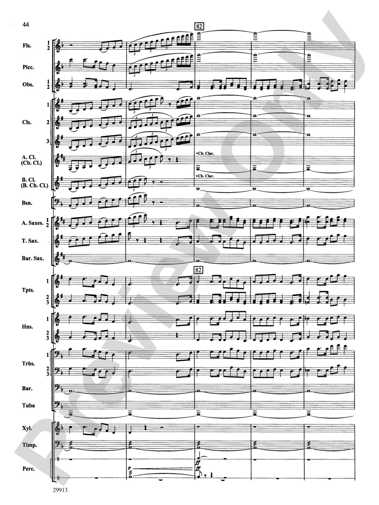 Two Songs Without Words: Concert Band Conductor Score & Parts