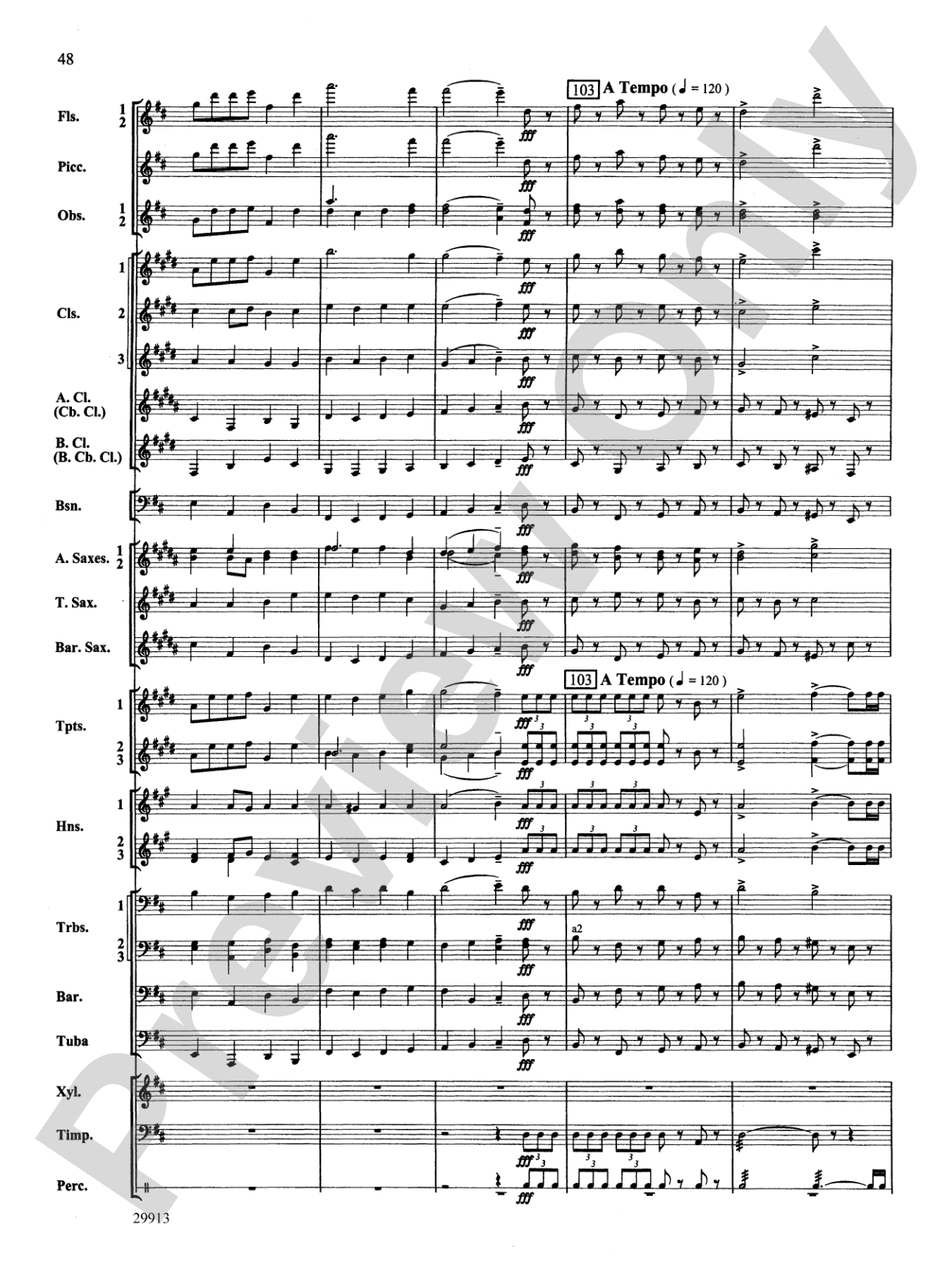 Two Songs Without Words: Concert Band Conductor Score & Parts