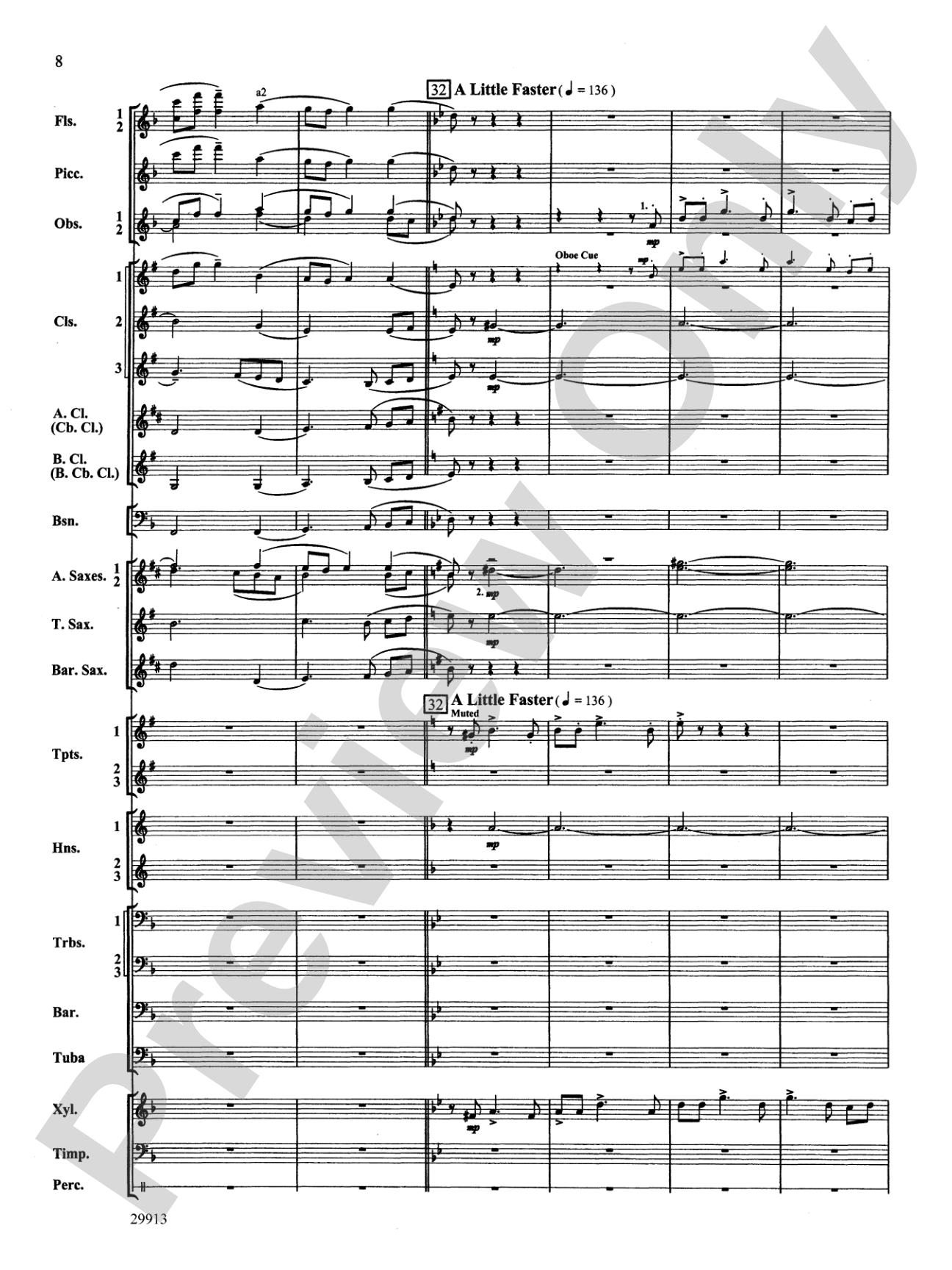 Two Songs Without Words: Concert Band Conductor Score & Parts