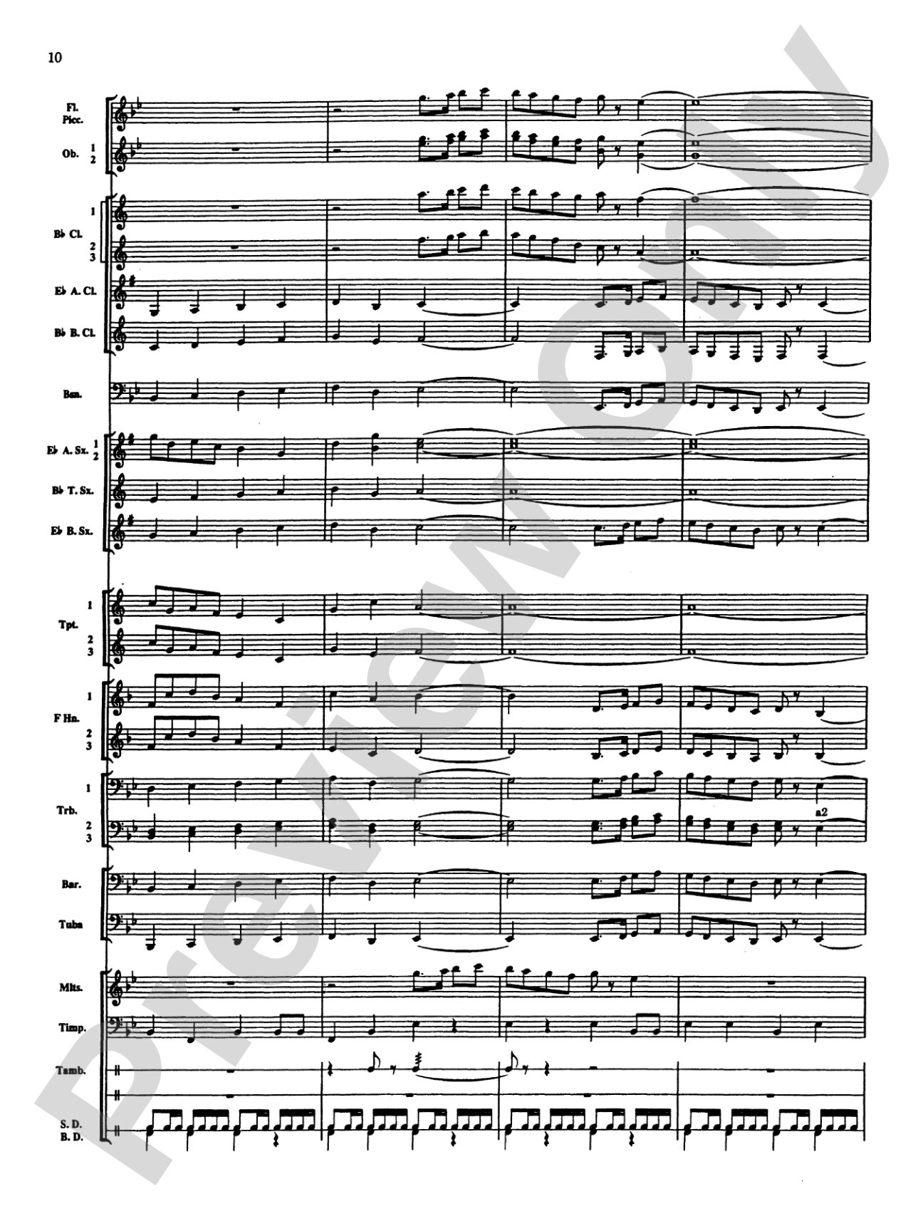 Percussion Mystique: Concert Band Conductor Score & Parts