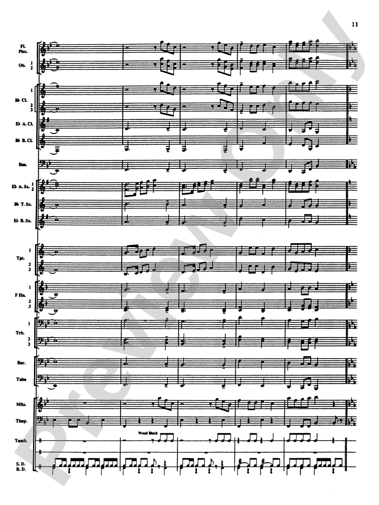 Percussion Mystique: Concert Band Conductor Score & Parts