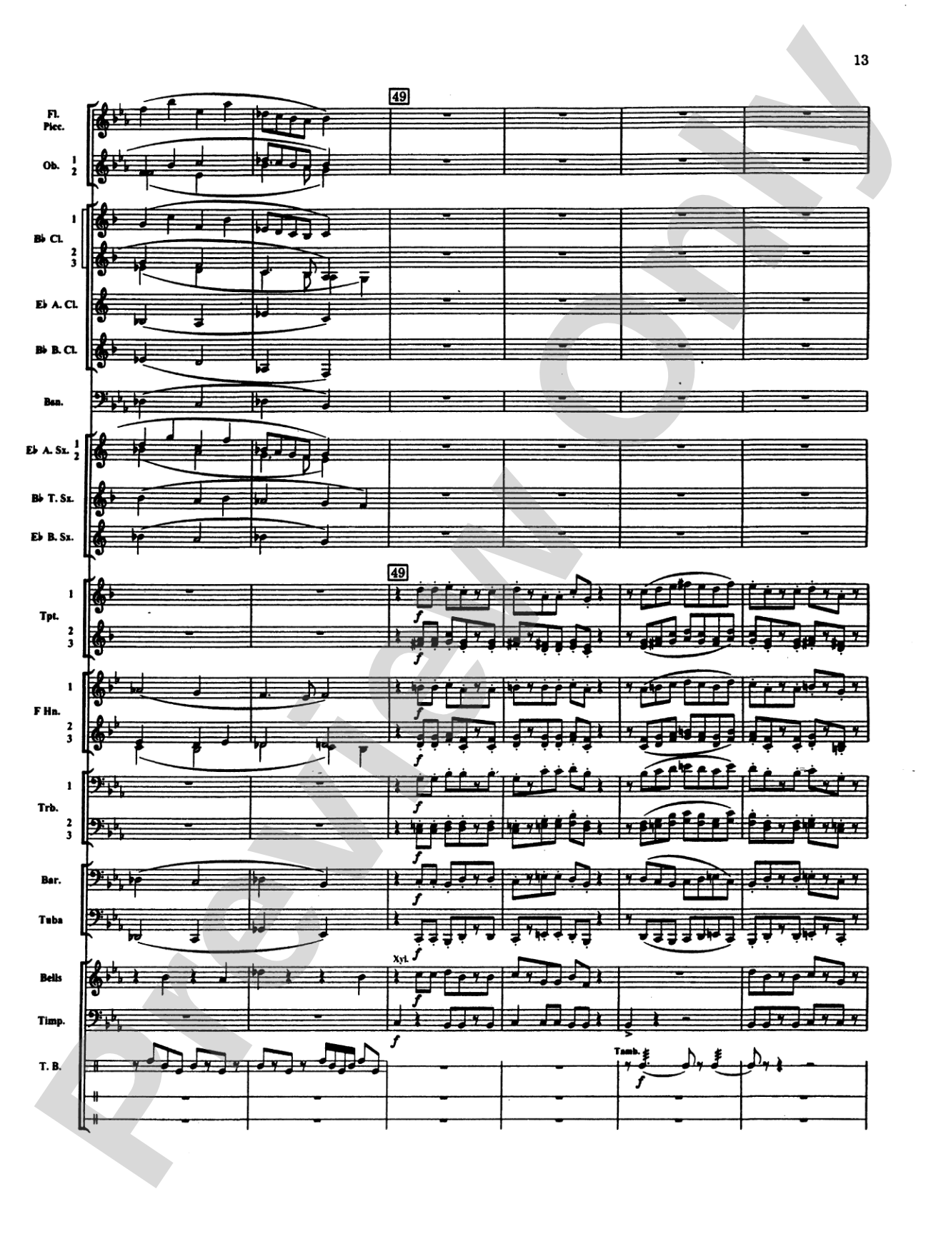 Percussion Mystique: Concert Band Conductor Score & Parts