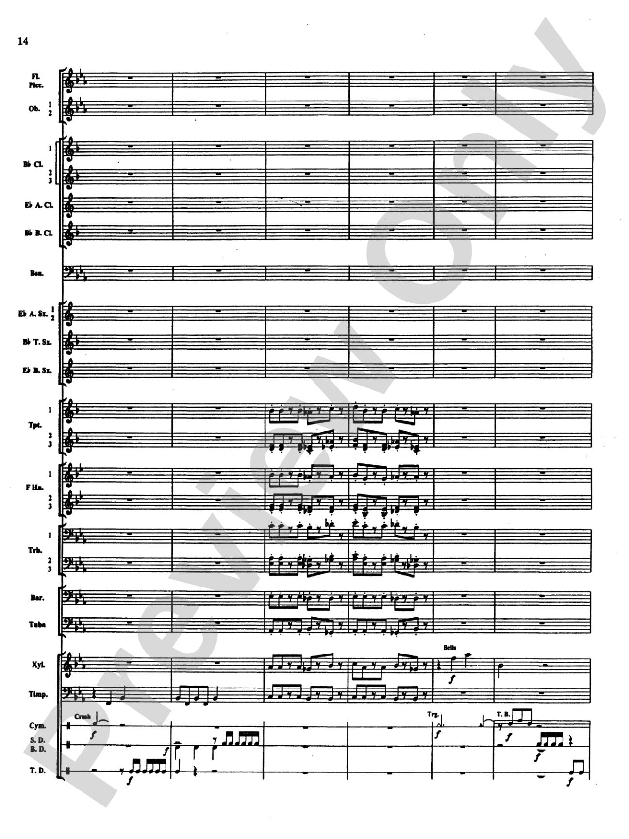 Percussion Mystique: Concert Band Conductor Score & Parts