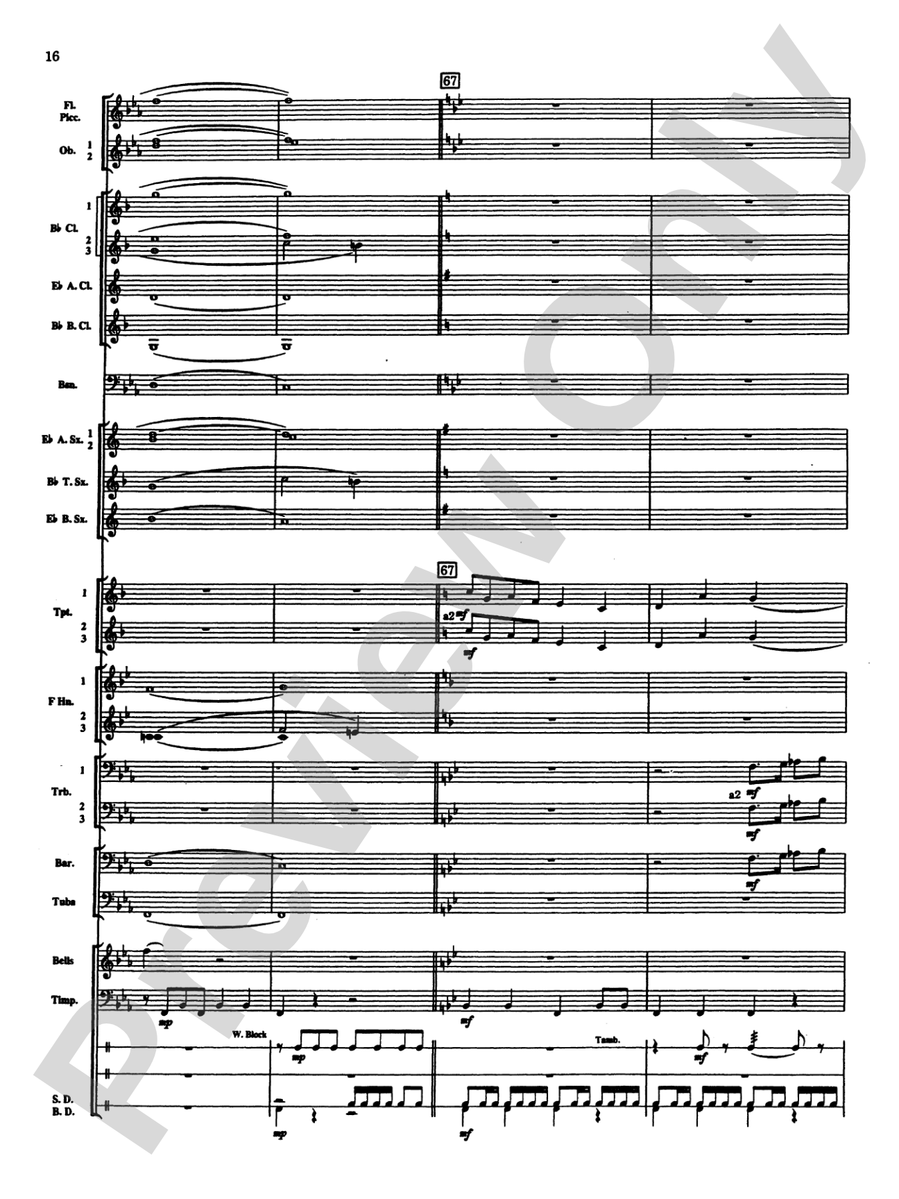 Percussion Mystique: Concert Band Conductor Score & Parts
