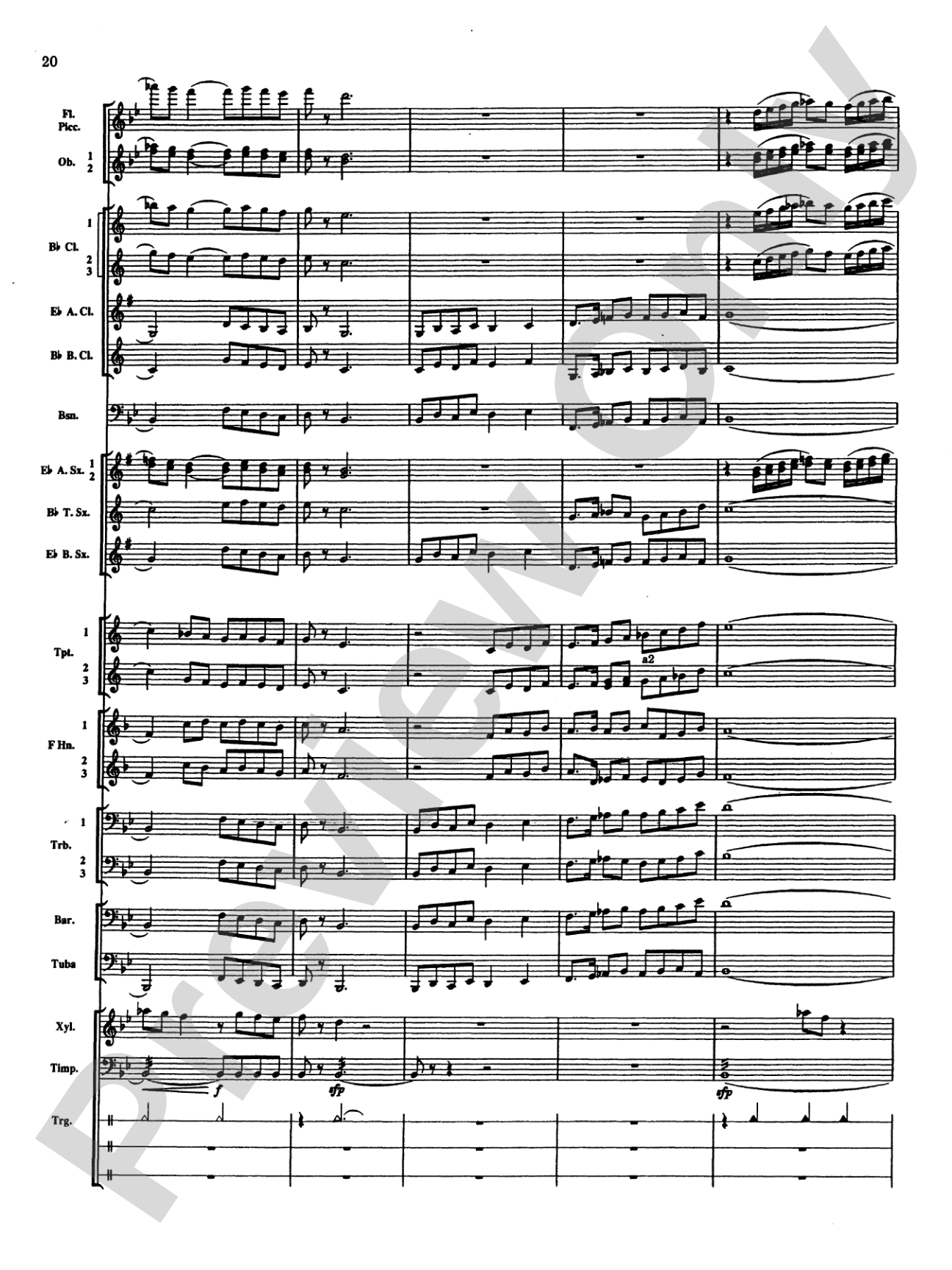 Percussion Mystique: Concert Band Conductor Score & Parts