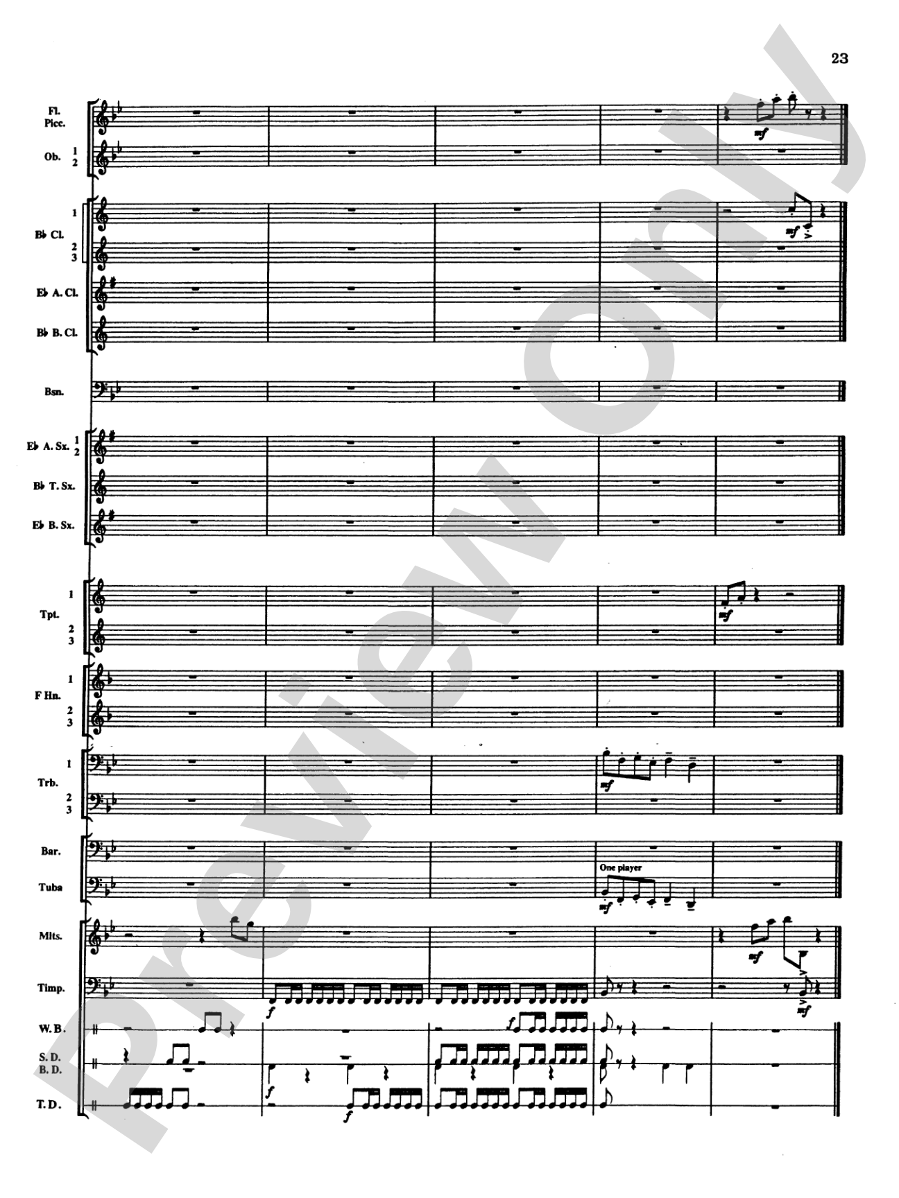 Percussion Mystique: Concert Band Conductor Score & Parts