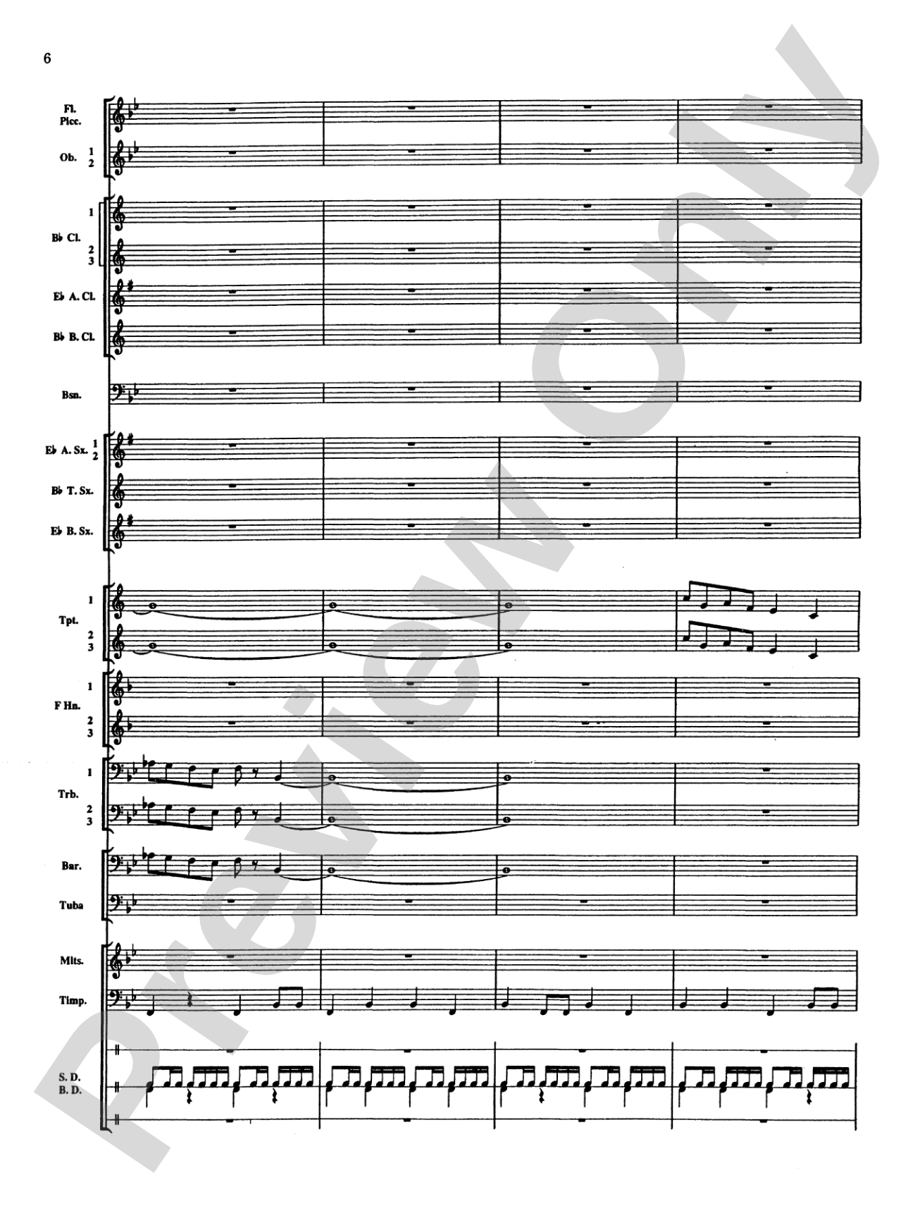 Percussion Mystique: Concert Band Conductor Score & Parts