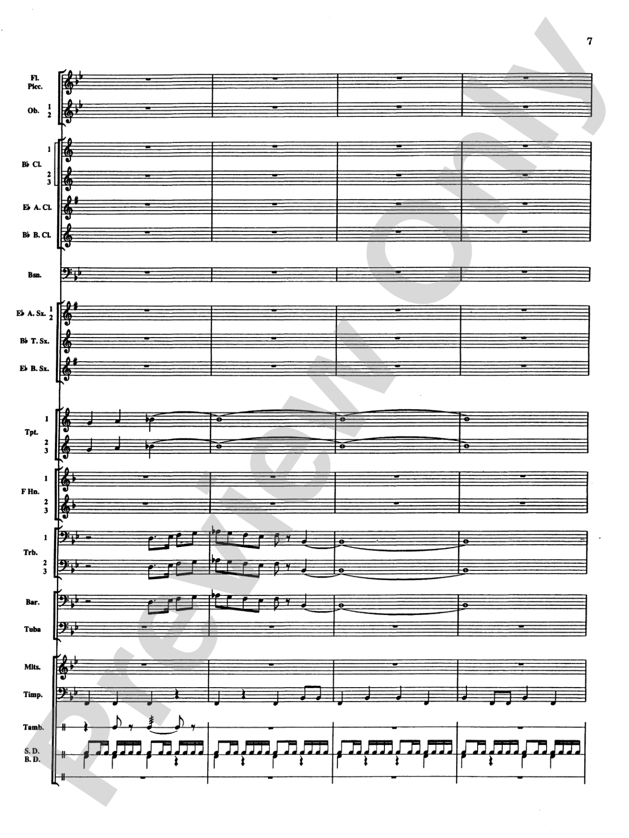 Percussion Mystique: Concert Band Conductor Score & Parts