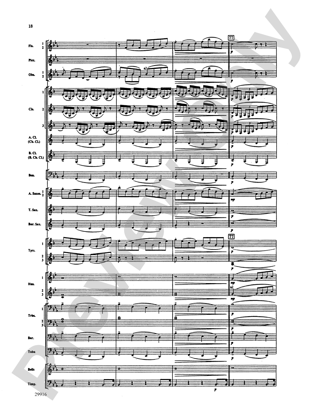 Prologue Prayer and Dream Pantomime (from the opera Hansel and Gretel): Concert Band Conductor Score & Parts