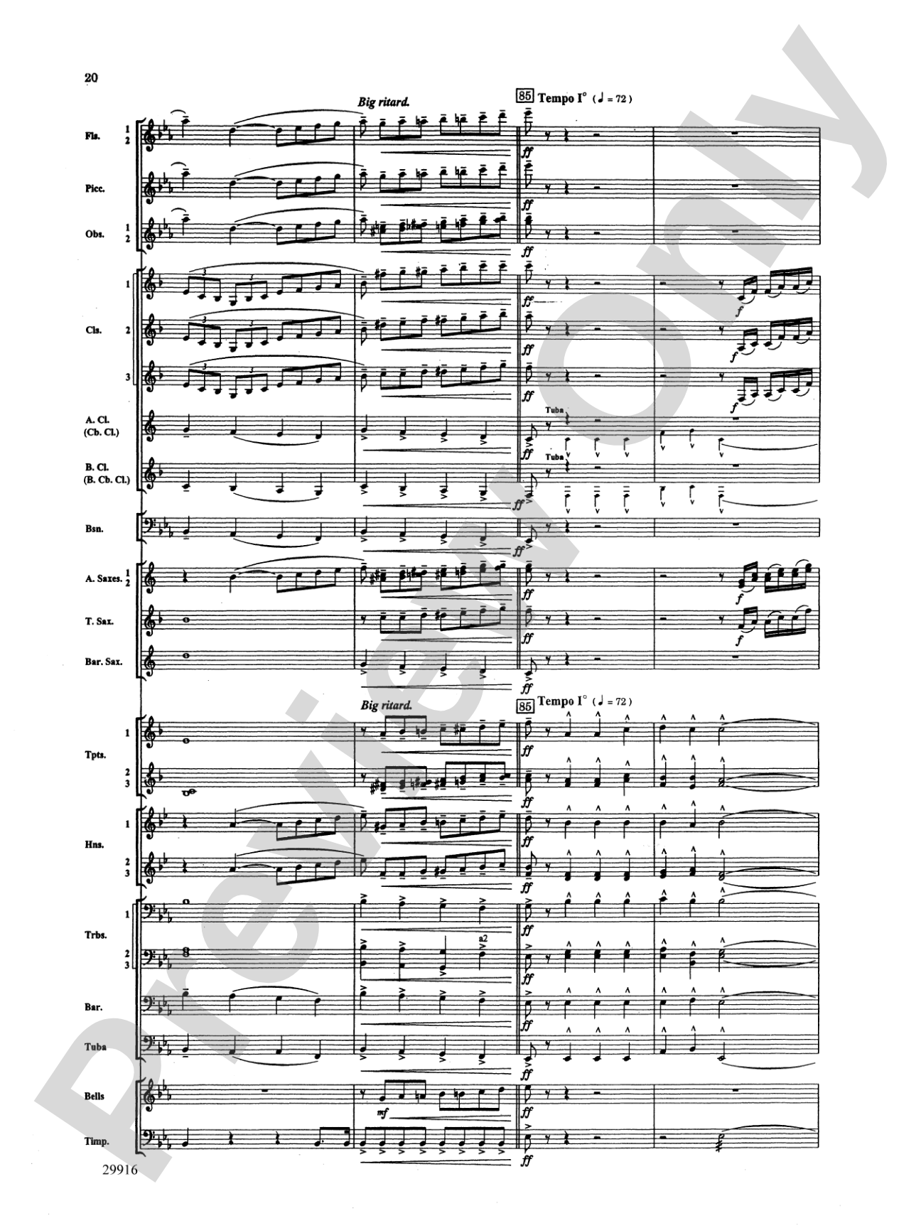 Prologue Prayer and Dream Pantomime (from the opera Hansel and Gretel): Concert Band Conductor Score & Parts