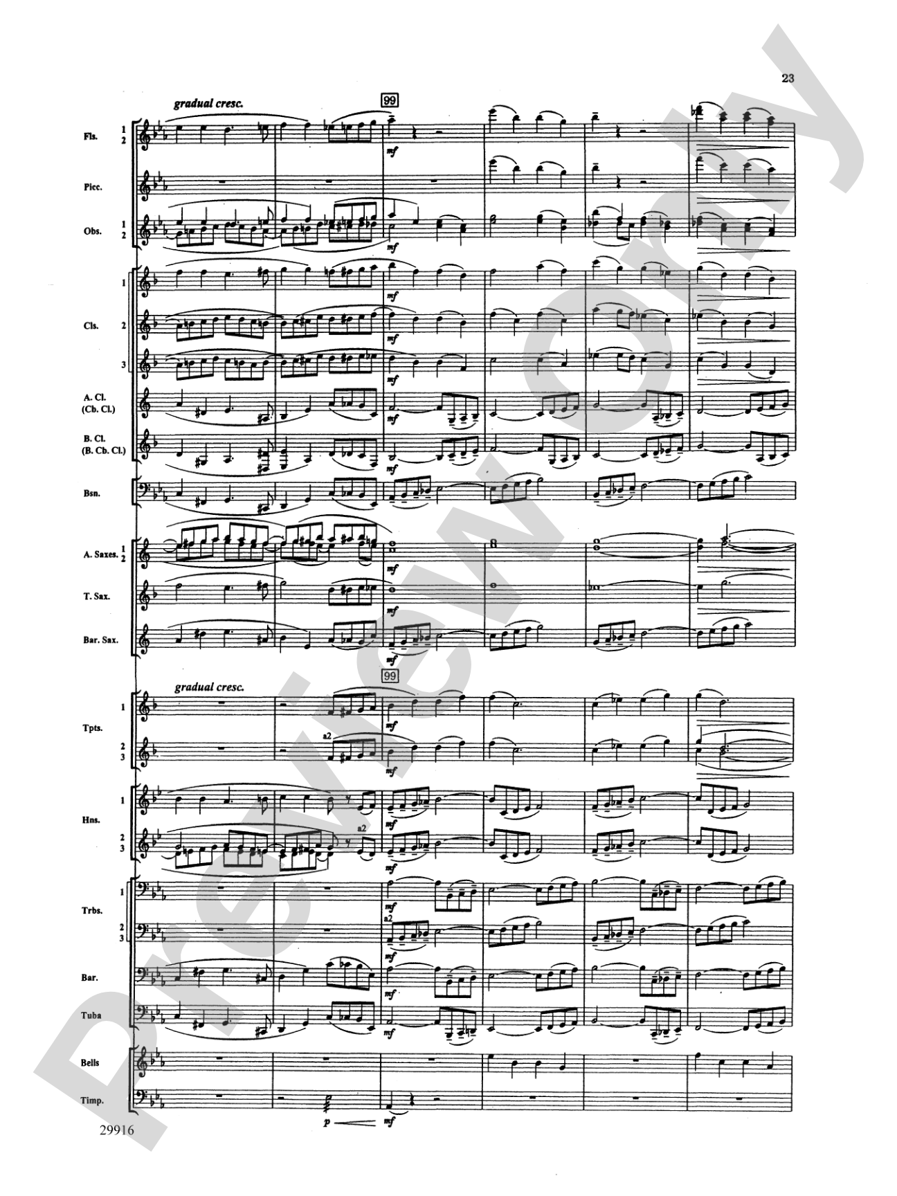 Prologue Prayer and Dream Pantomime (from the opera Hansel and Gretel): Concert Band Conductor Score & Parts