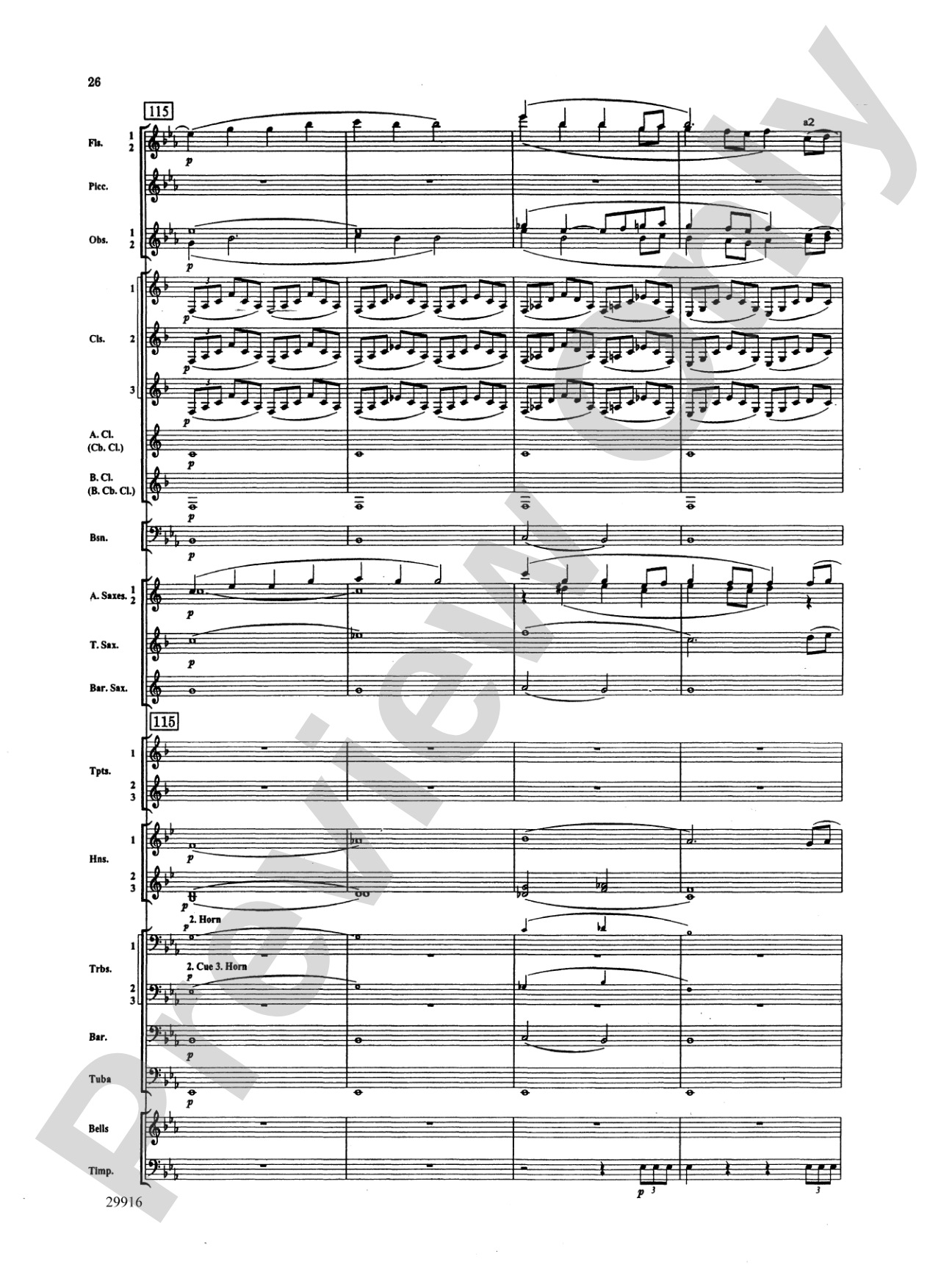 Prologue Prayer and Dream Pantomime (from the opera Hansel and Gretel): Concert Band Conductor Score & Parts