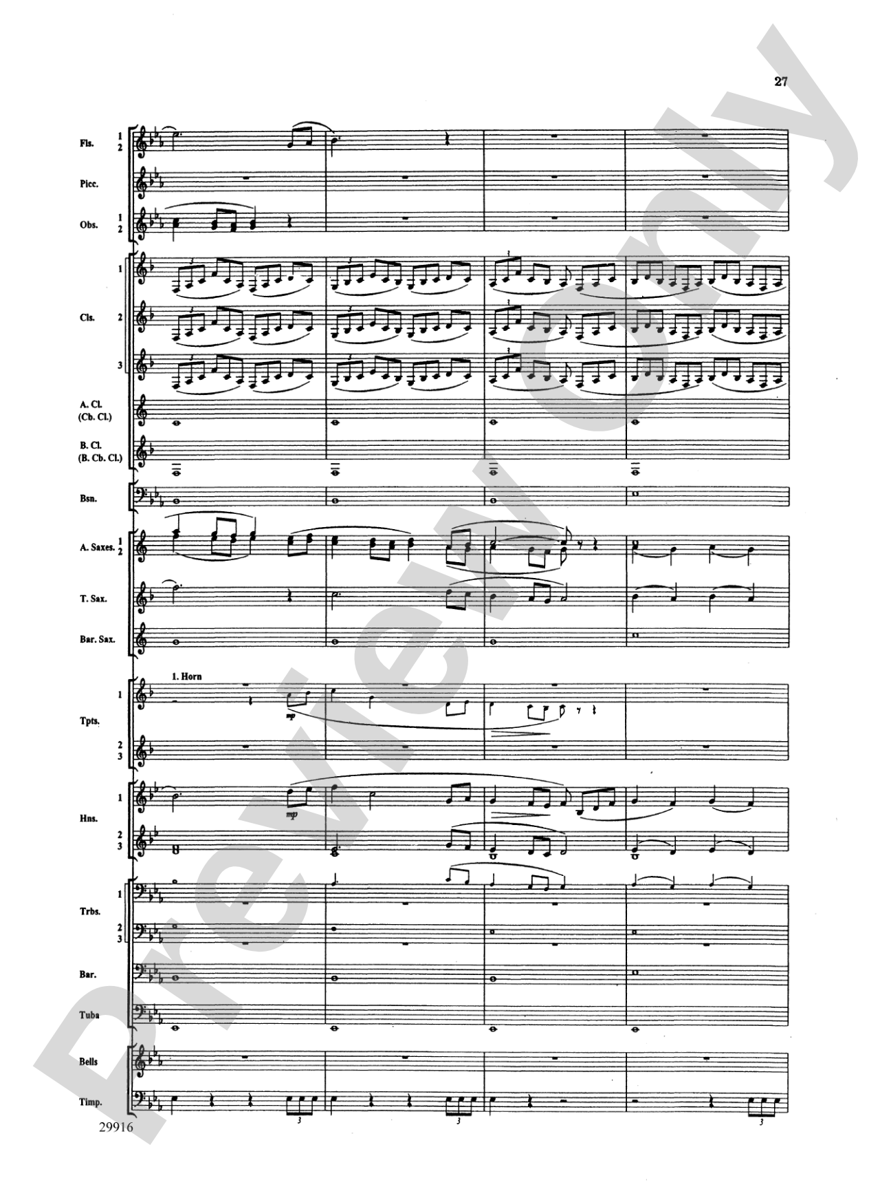 Prologue Prayer and Dream Pantomime (from the opera Hansel and Gretel): Concert Band Conductor Score & Parts