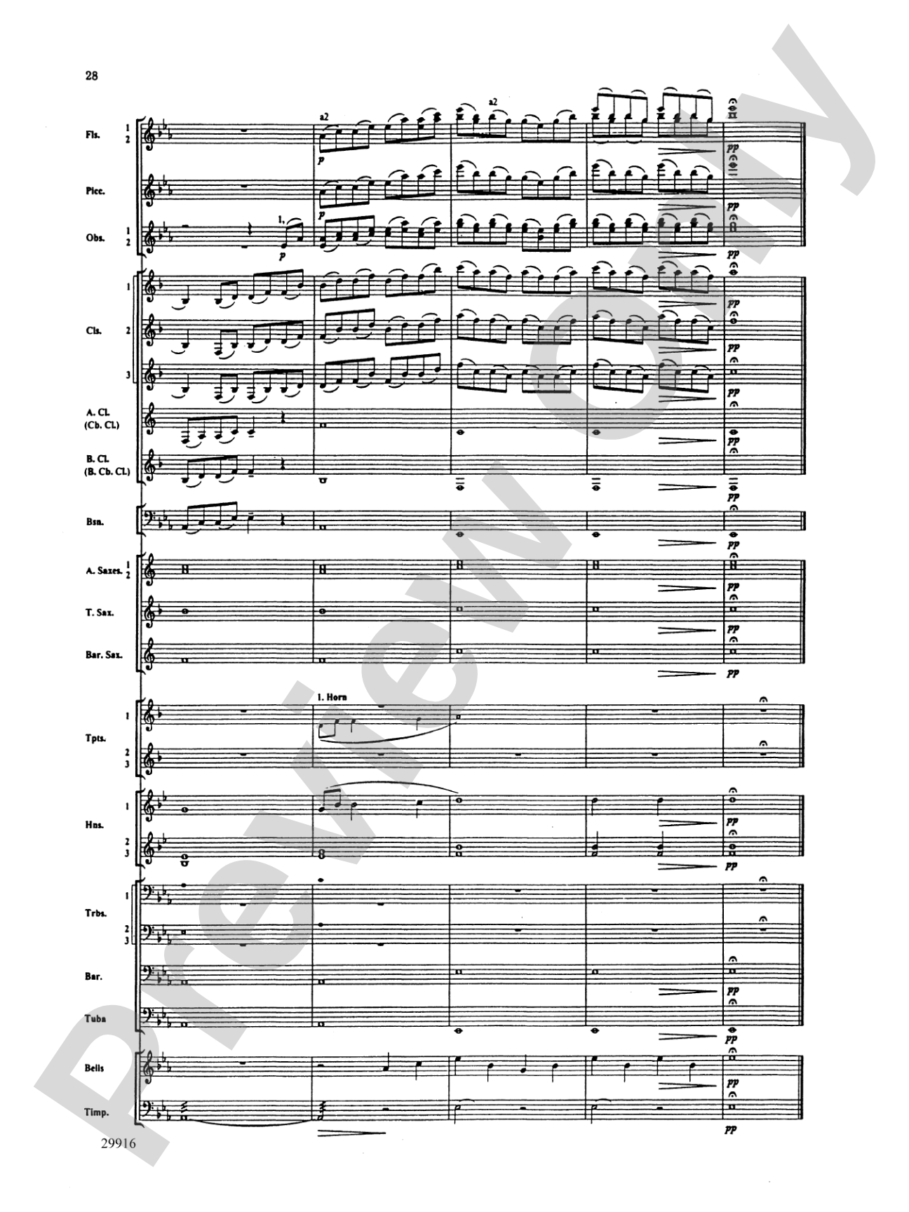 Prologue Prayer and Dream Pantomime (from the opera Hansel and Gretel): Concert Band Conductor Score & Parts