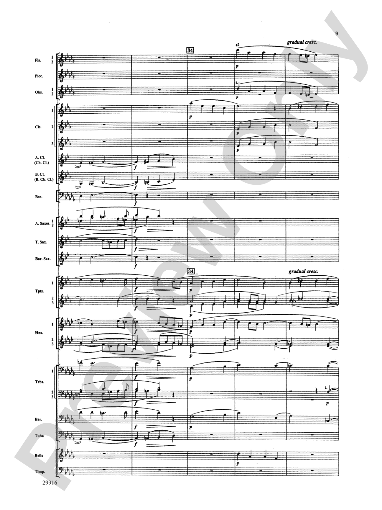 Prologue Prayer and Dream Pantomime (from the opera Hansel and Gretel): Concert Band Conductor Score & Parts