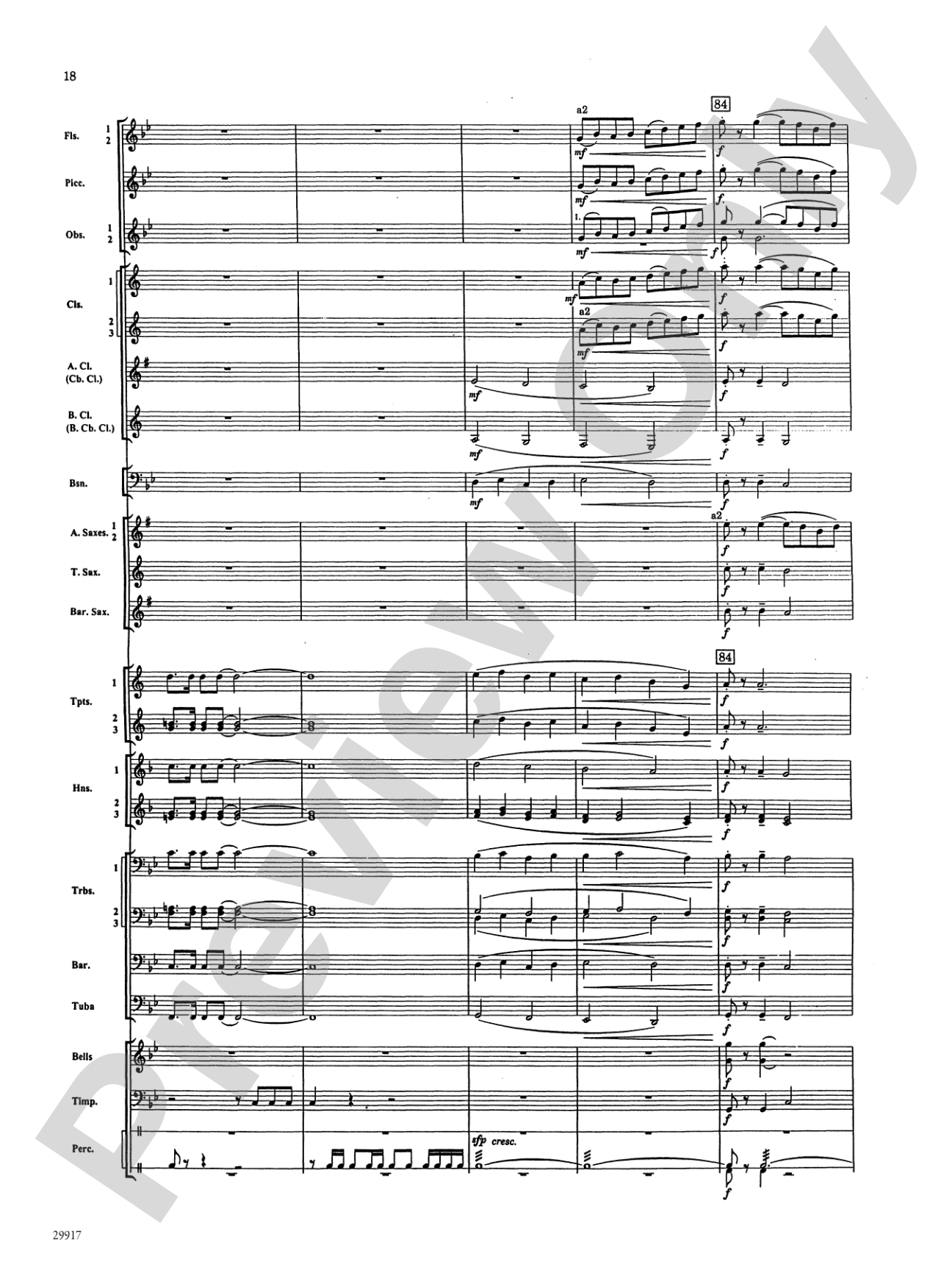 Shadow of the Condor: Concert Band Conductor Score & Parts