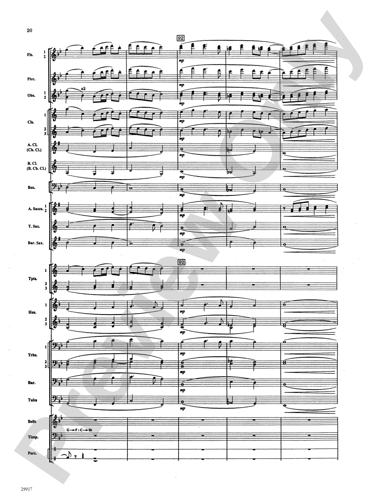 Shadow of the Condor: Concert Band Conductor Score & Parts