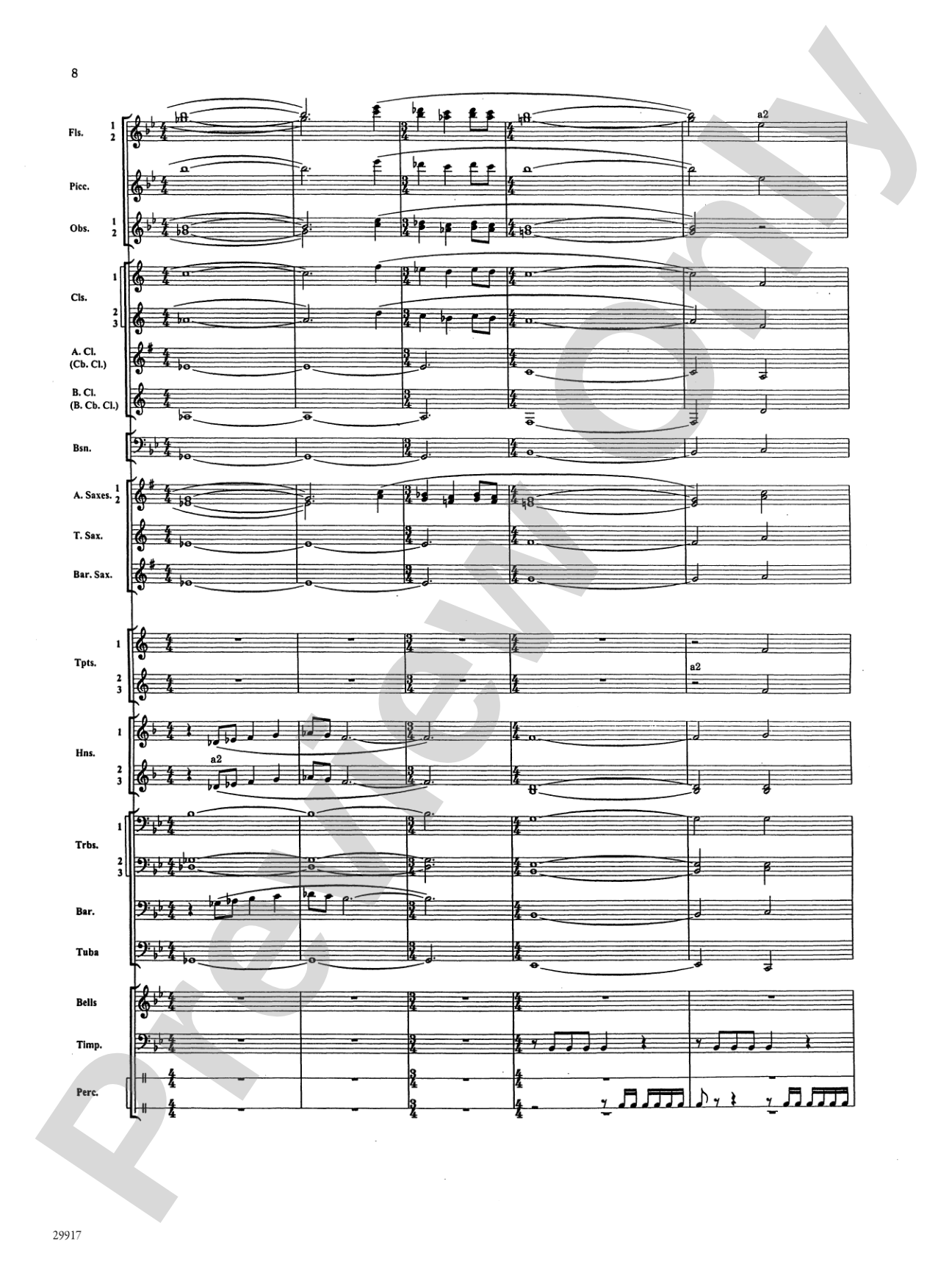 Shadow of the Condor: Concert Band Conductor Score & Parts