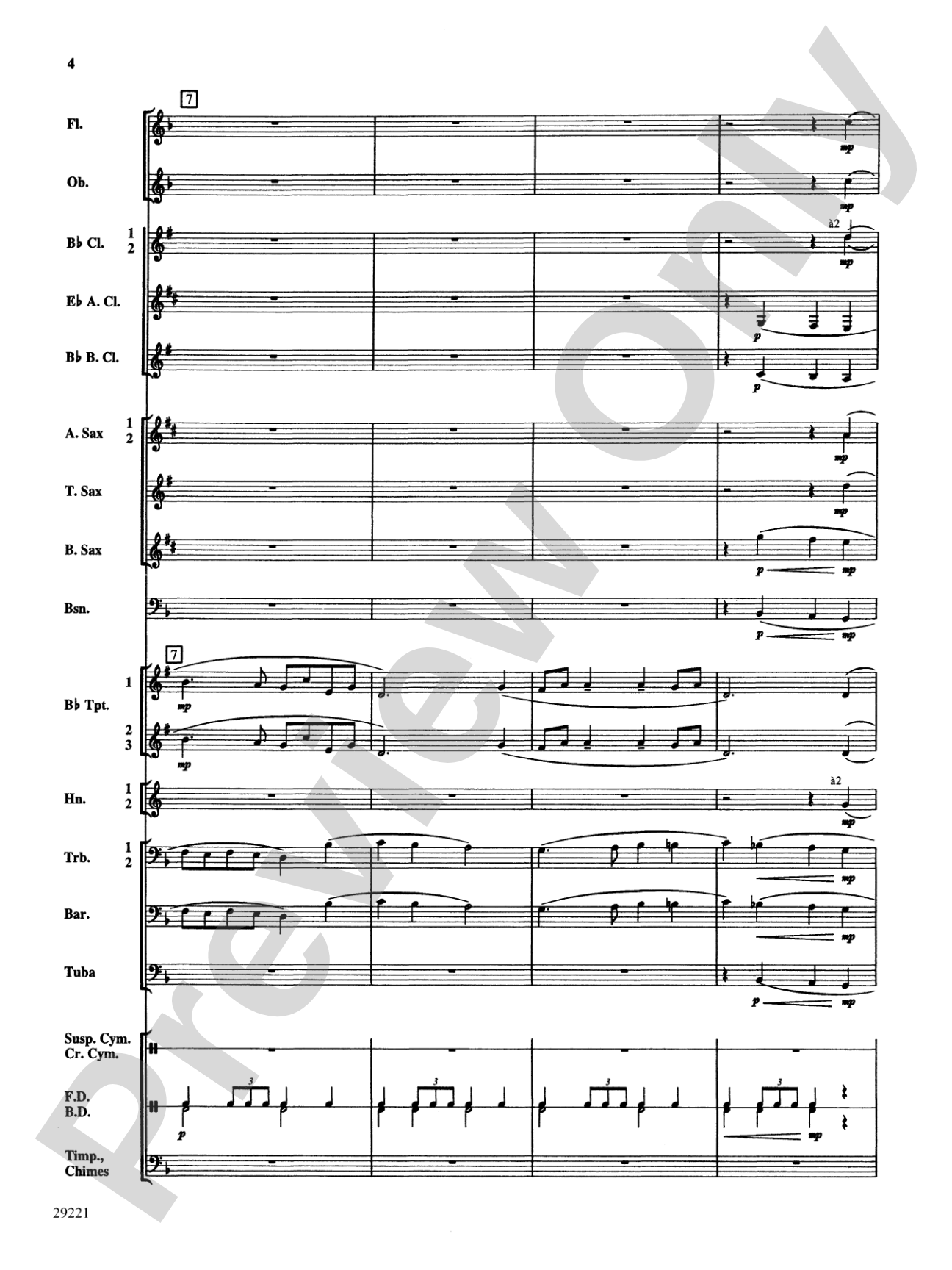 The Drummer Boy of Shiloh: Concert Band Conductor Score & Parts