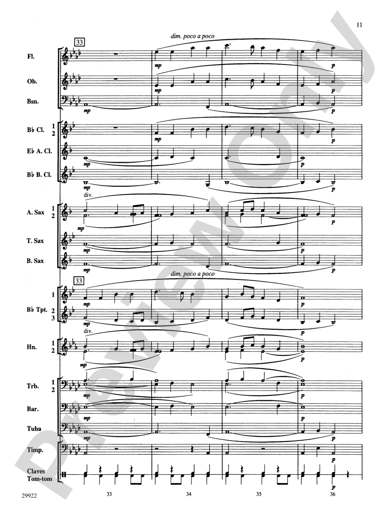 Two Songs of Morning: Concert Band Conductor Score & Parts