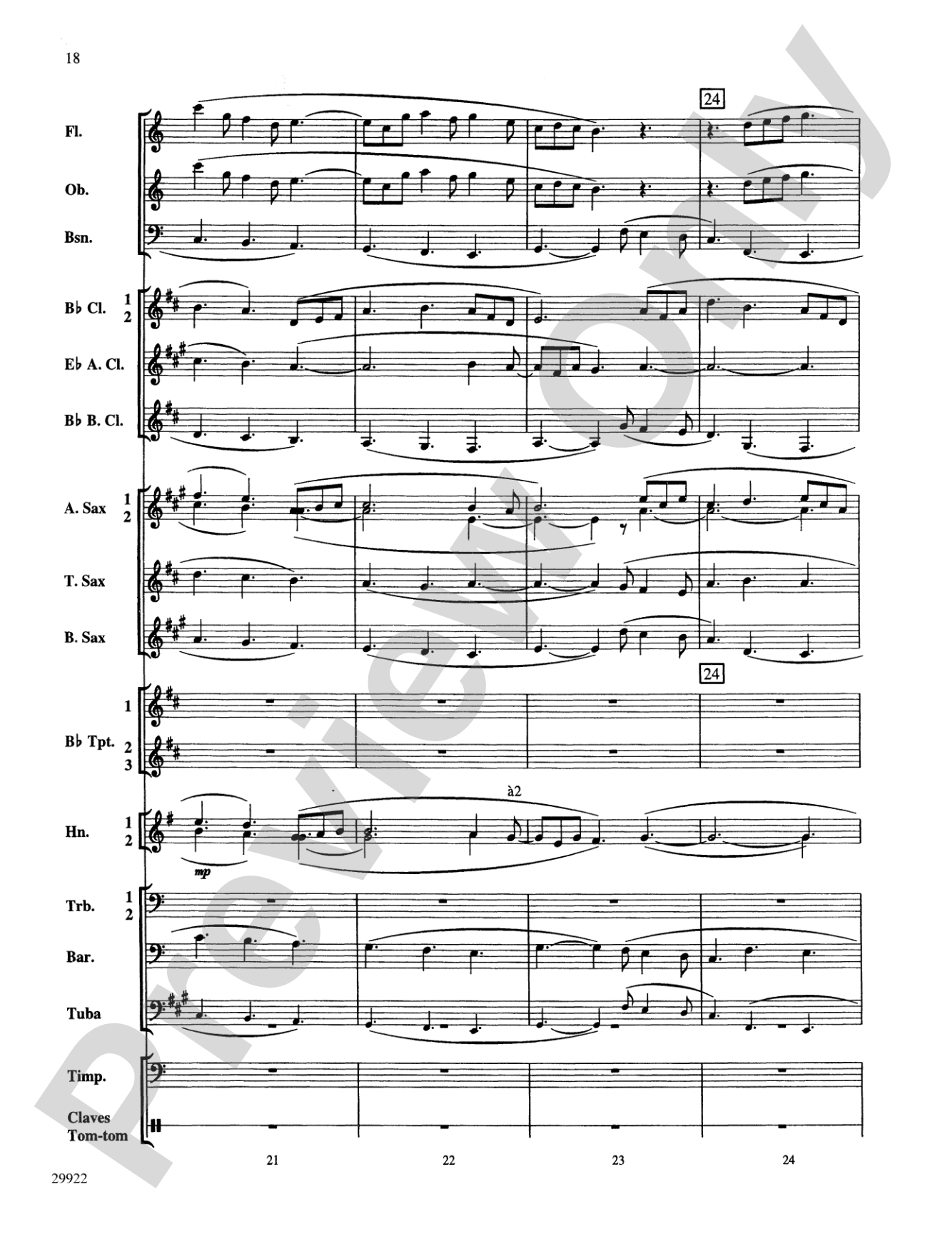Two Songs of Morning: Concert Band Conductor Score & Parts