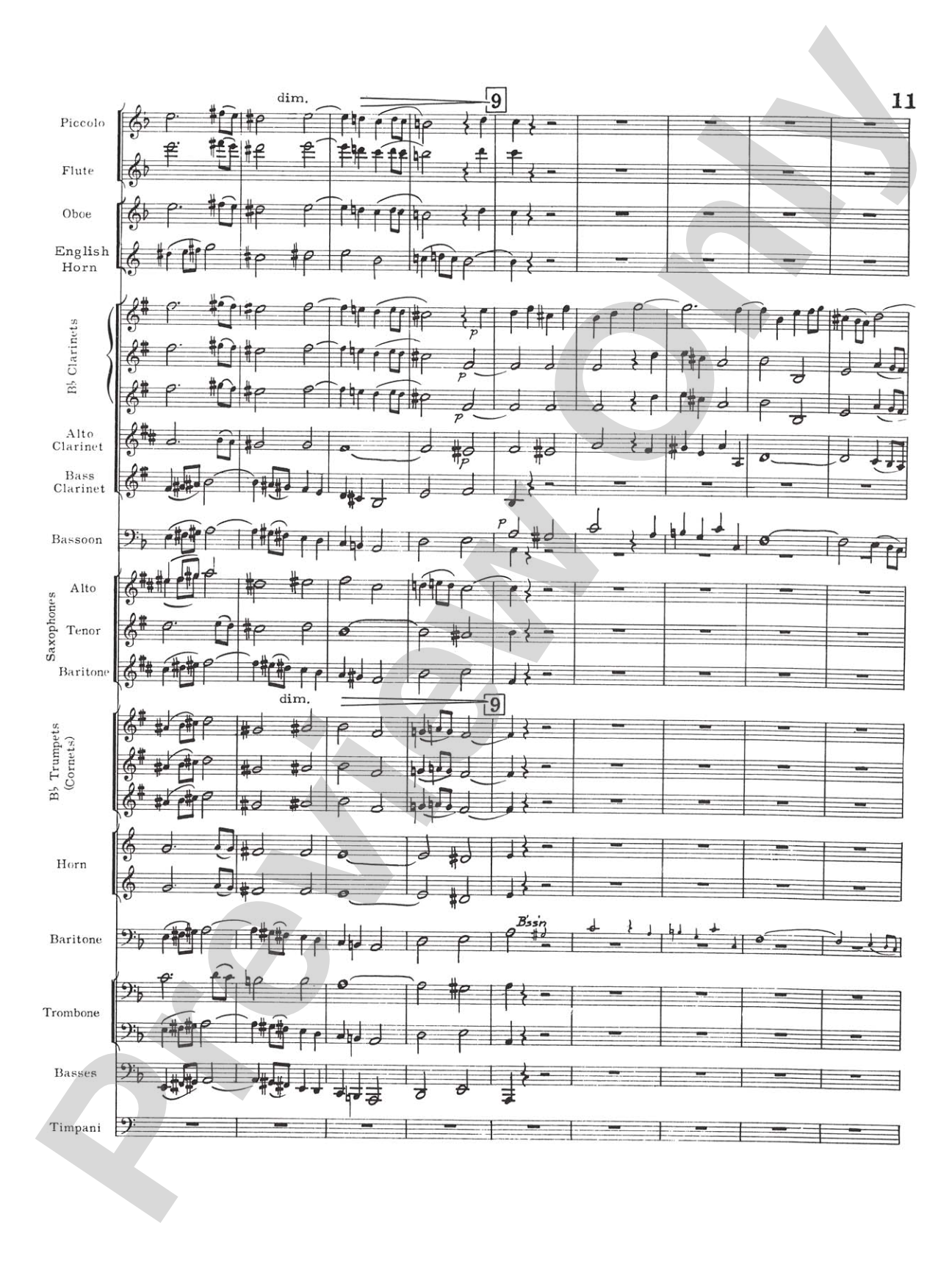 Prelude and Fugue in D minor: Concert Band Conductor Score & Parts