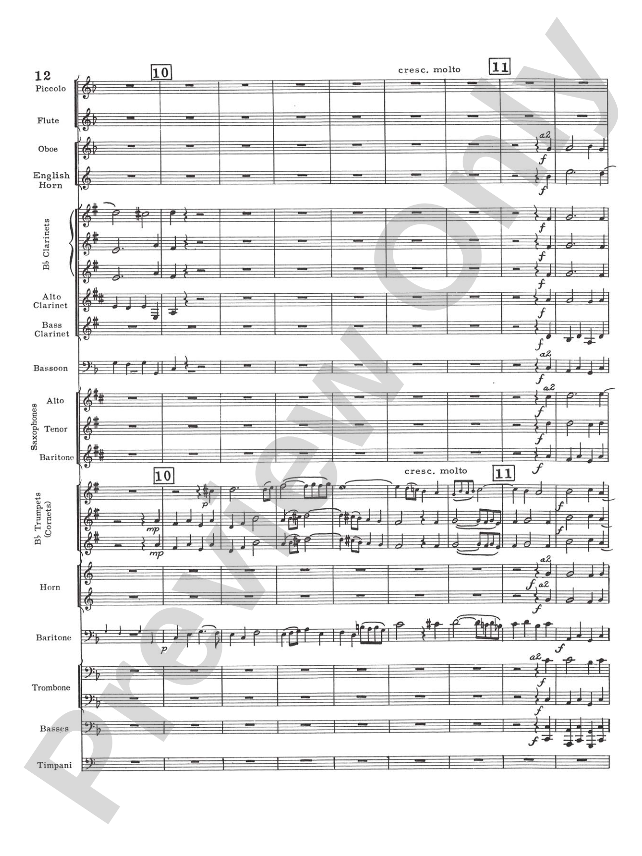 Prelude and Fugue in D minor: Concert Band Conductor Score & Parts