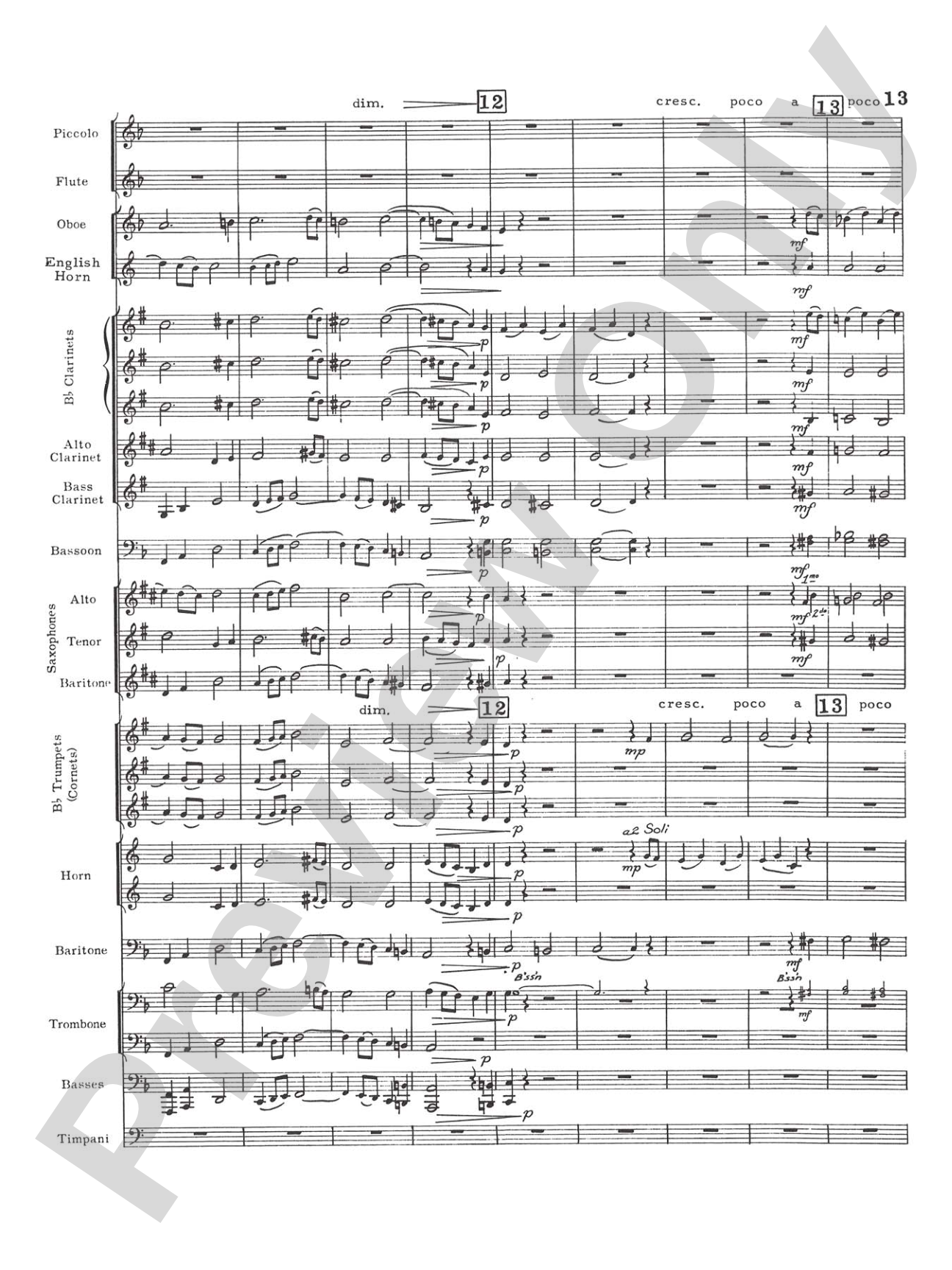 Prelude and Fugue in D minor: Concert Band Conductor Score & Parts