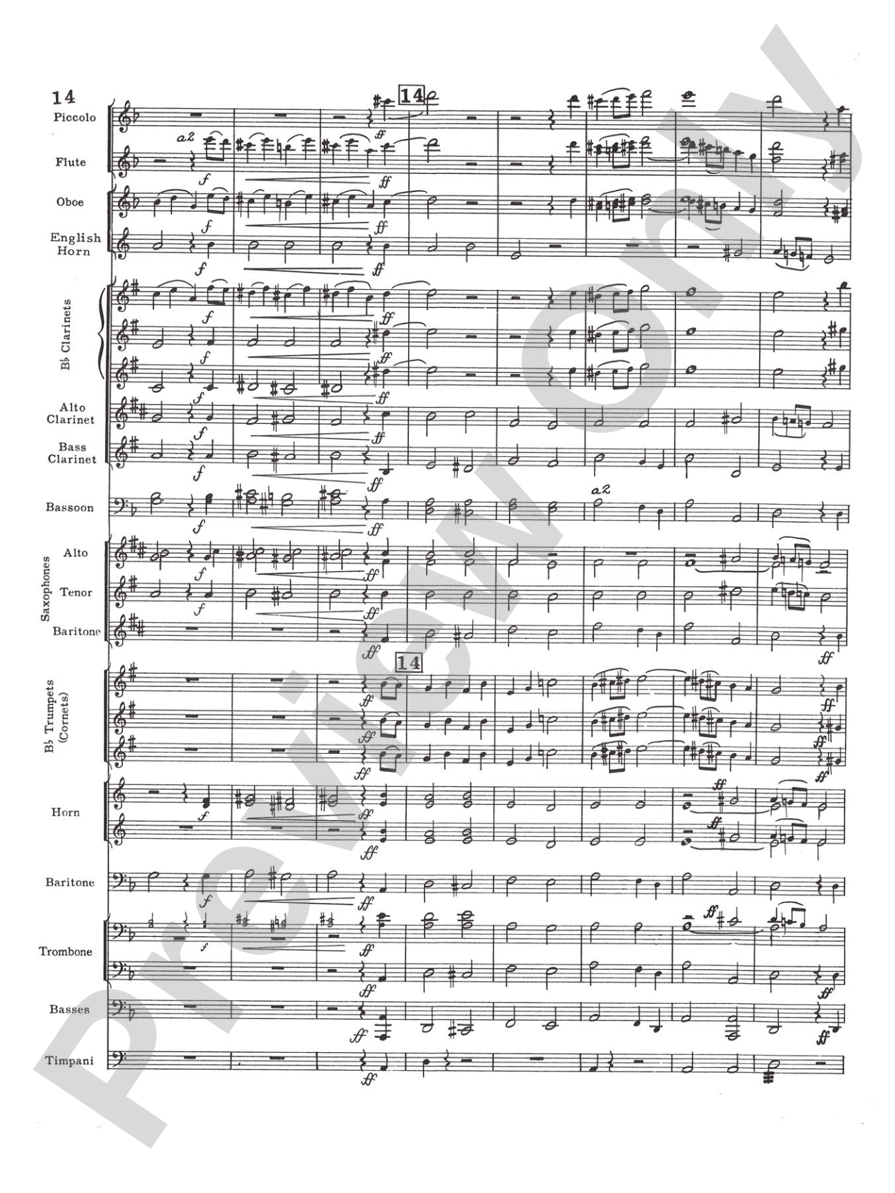 Prelude and Fugue in D minor: Concert Band Conductor Score & Parts