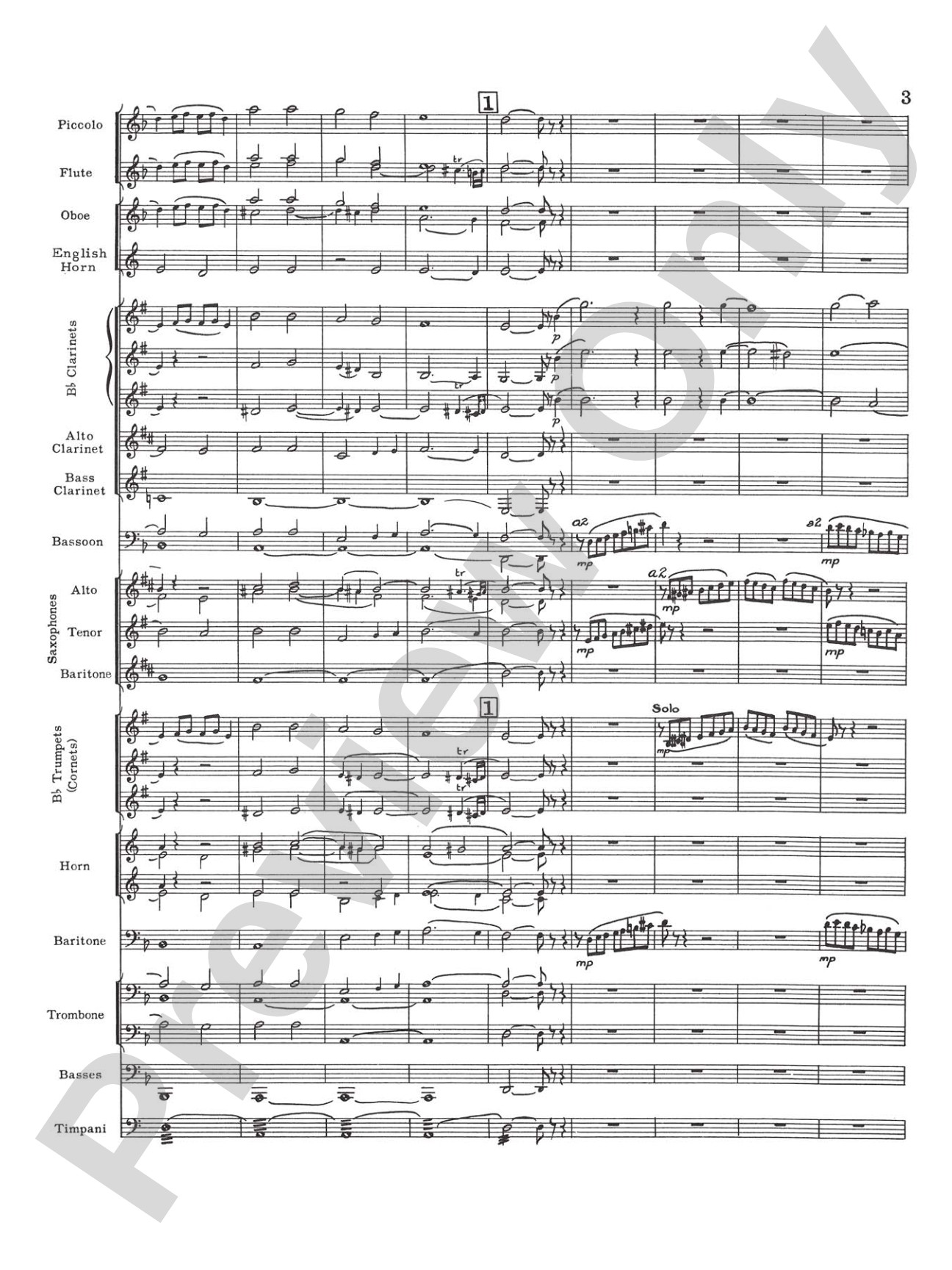 Prelude and Fugue in D minor: Concert Band Conductor Score & Parts