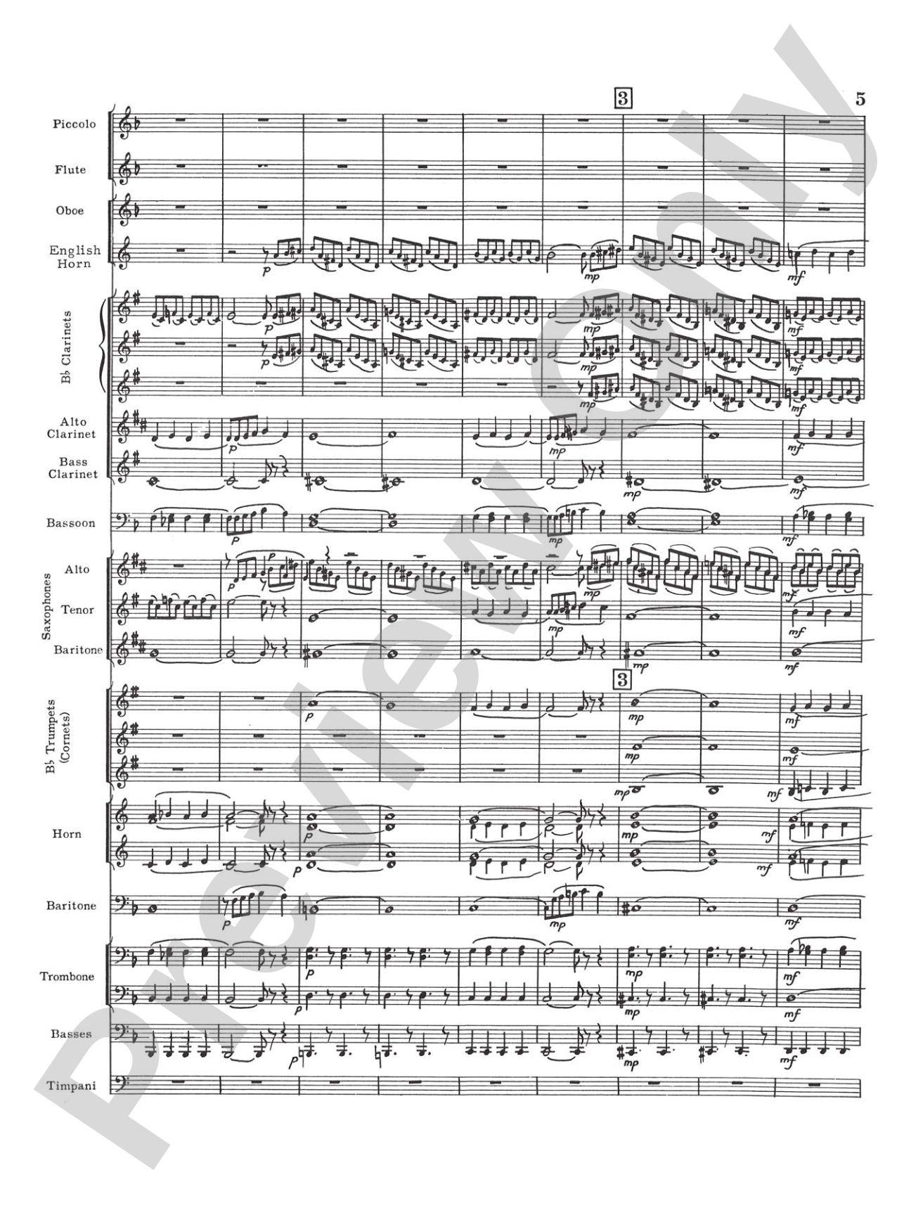 Prelude and Fugue in D minor: Concert Band Conductor Score & Parts