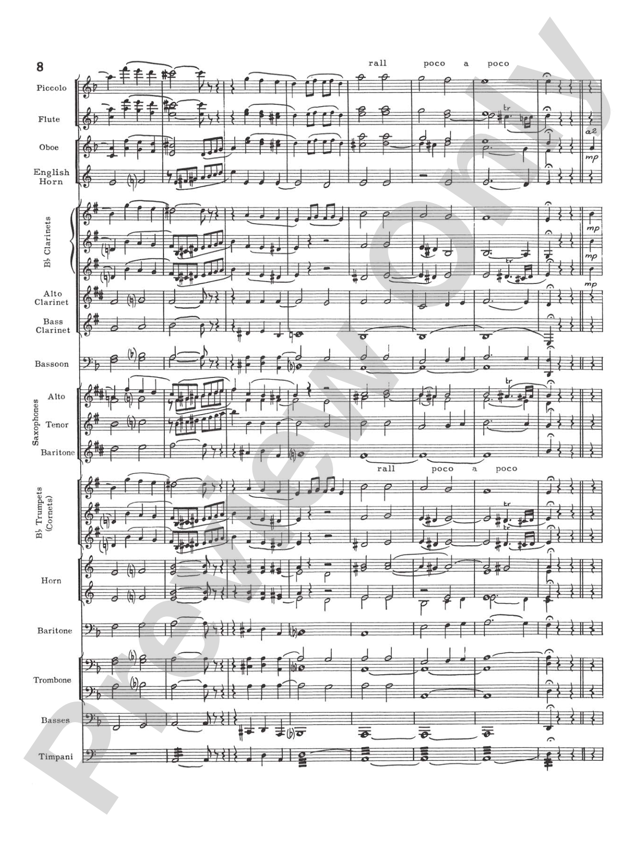 Prelude and Fugue in D minor: Concert Band Conductor Score & Parts