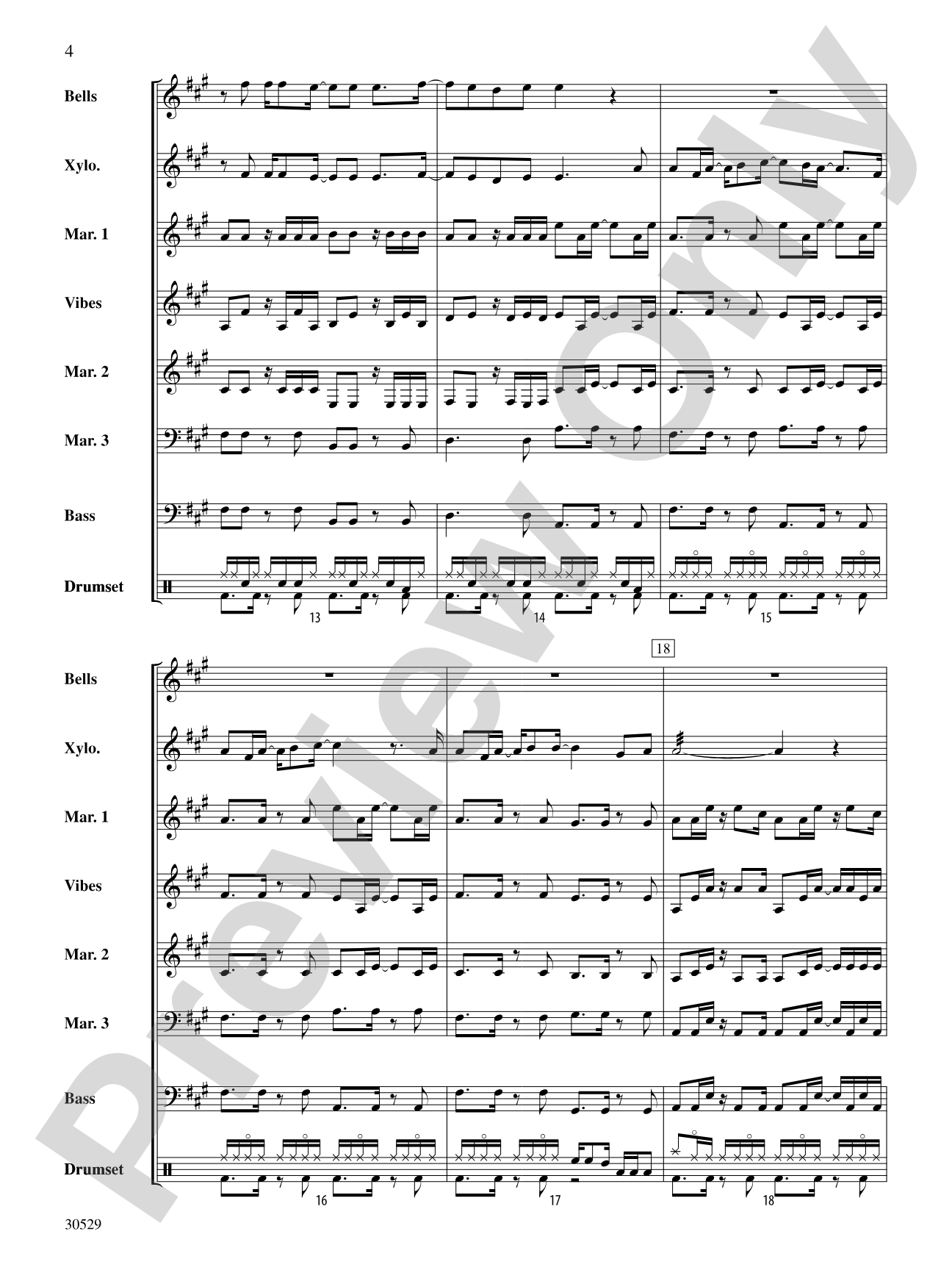 Good Riddance (Time of Your Life): Percussion Ensemble Conductor Score & Parts