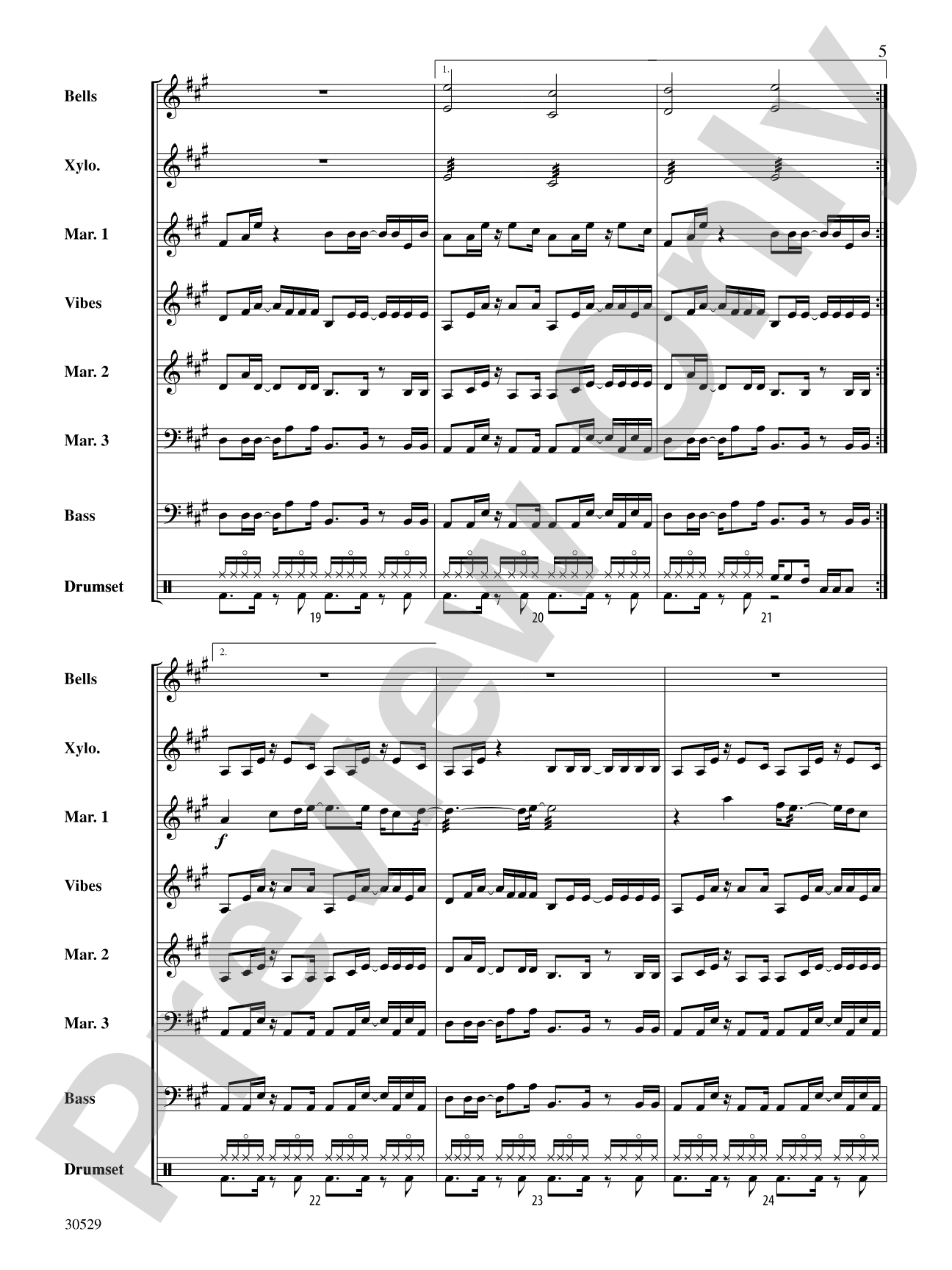 Good Riddance (Time of Your Life): Percussion Ensemble Conductor Score & Parts