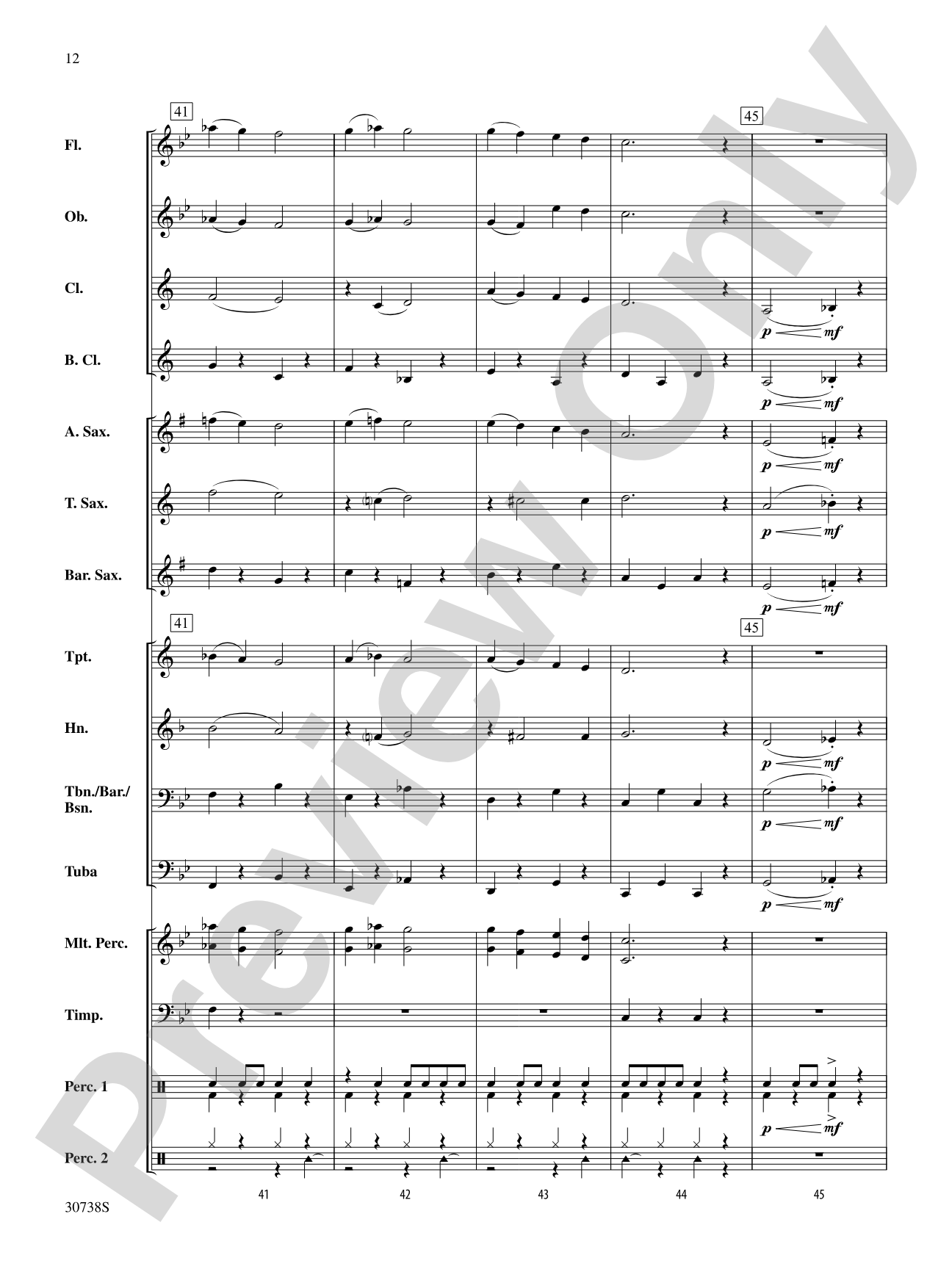 Invasion of the Christmas Crabs: Concert Band Conductor Score & Parts
