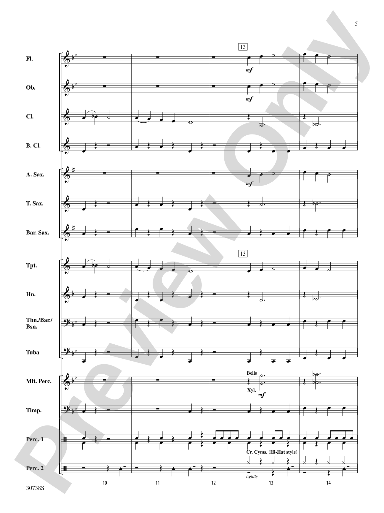 Invasion of the Christmas Crabs: Concert Band Conductor Score & Parts