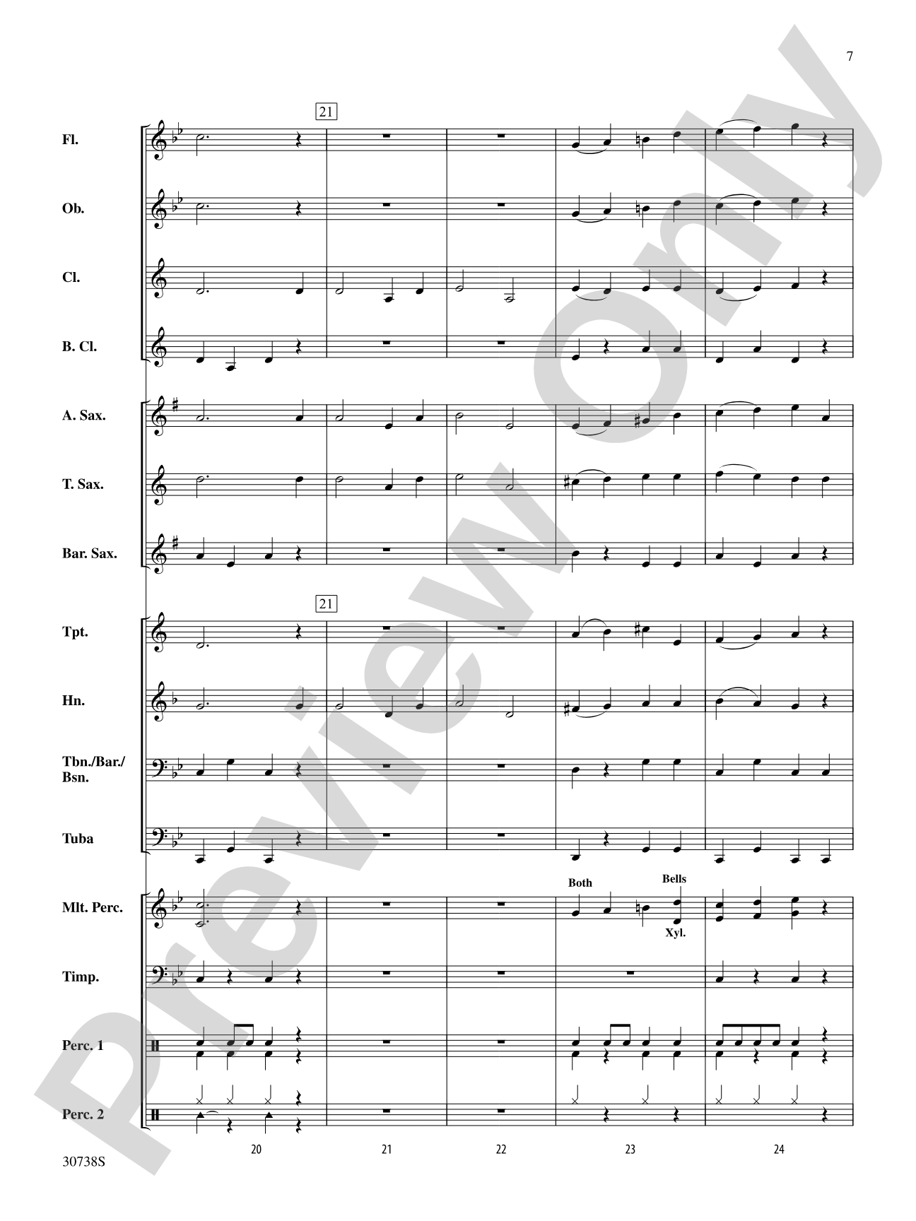 Invasion of the Christmas Crabs: Concert Band Conductor Score & Parts